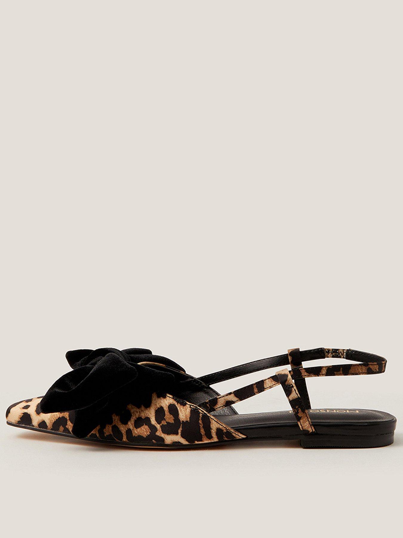 undefined Aria Leopard Slingback - Brown