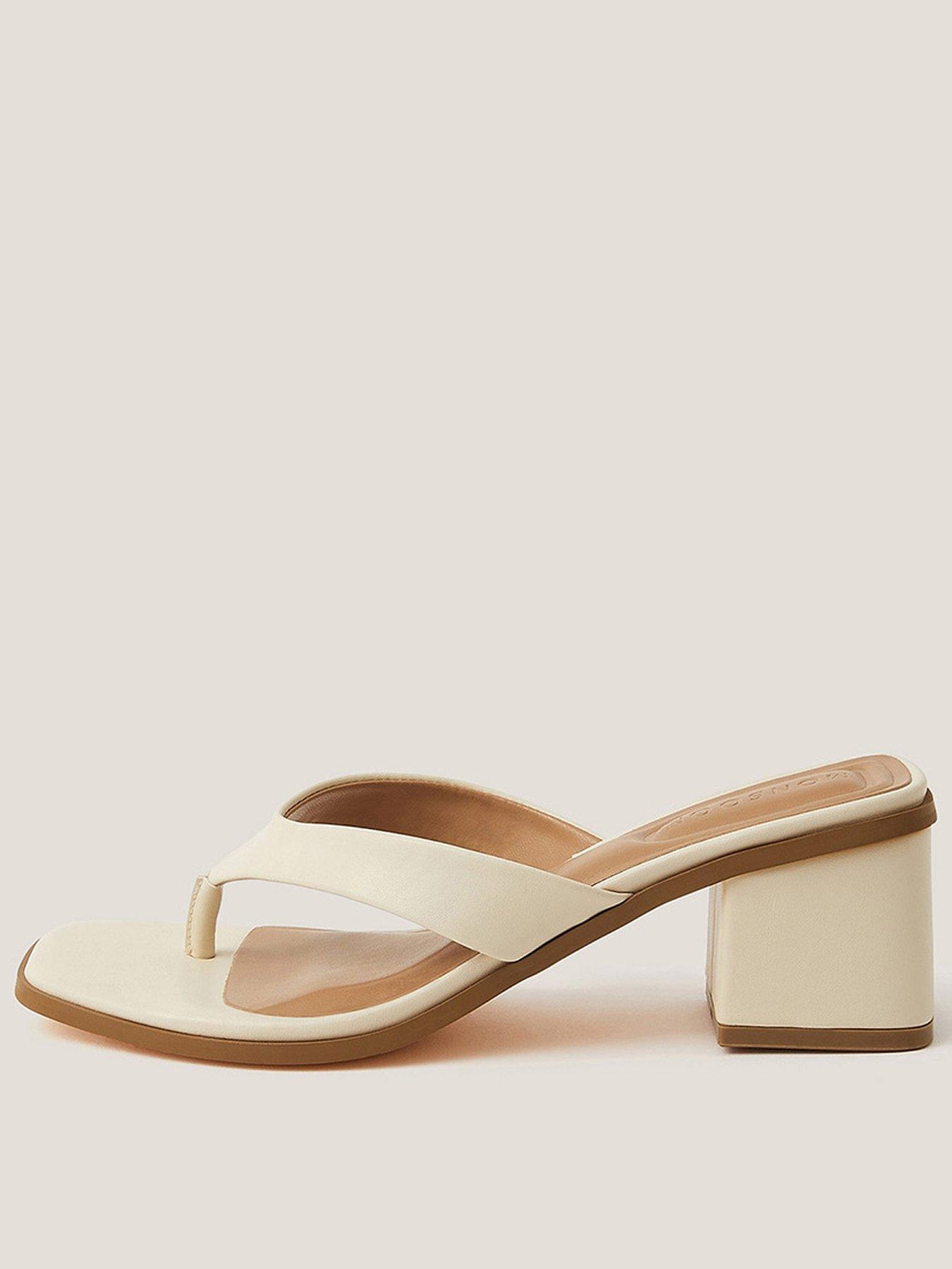 undefined Tilly Toe Post Mule - Ivory