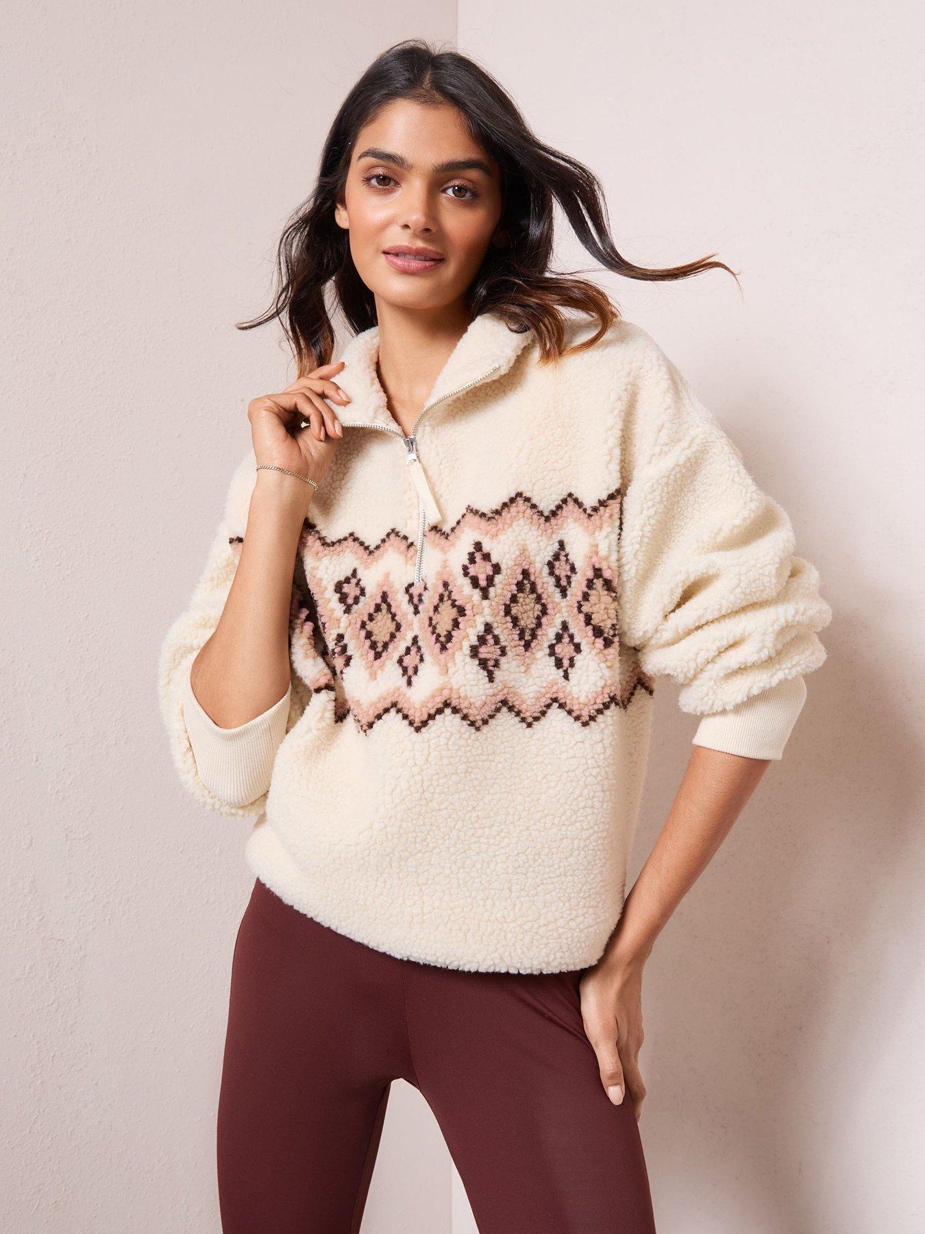 Friends Like These Fairisle Fleece - Pink