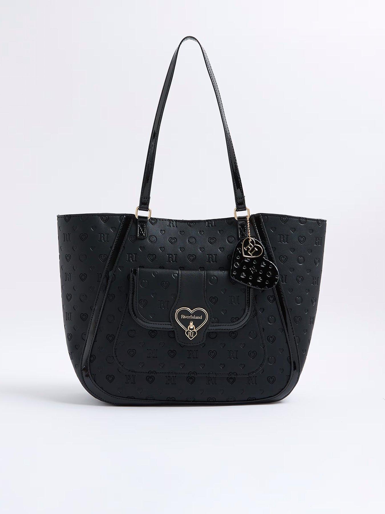 River Island Older Girls Pu Winged Shopper Bag - Black