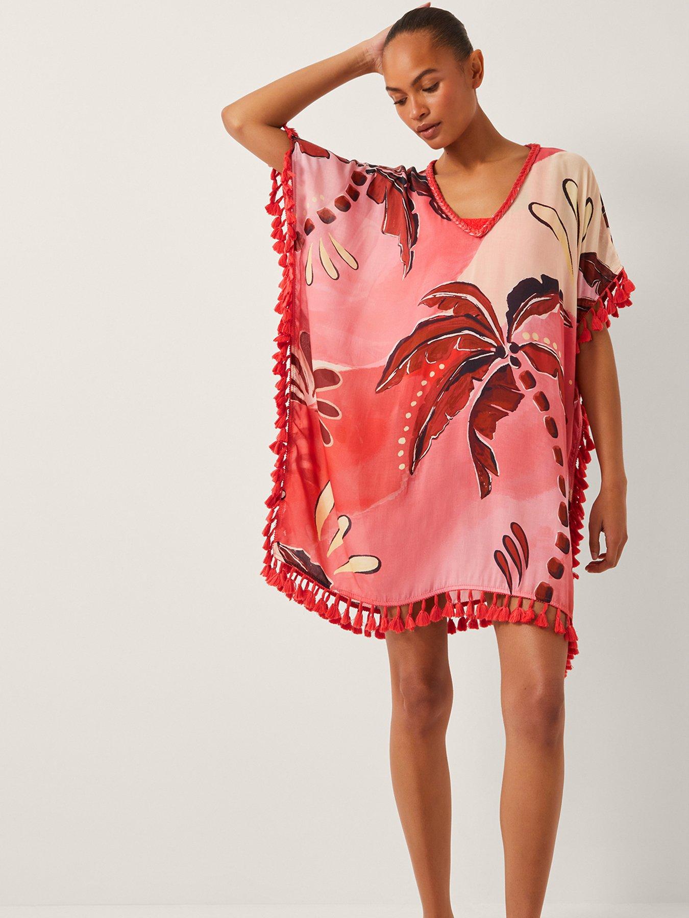 undefined Alex Tassle Kaftan - Rust Orange
