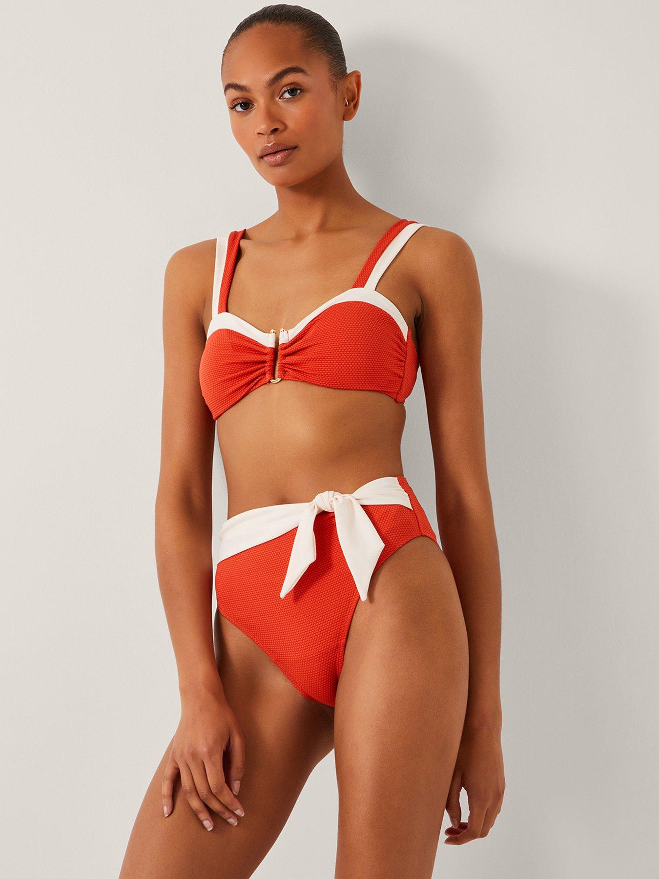 undefined Sabrina Bikini Top - Rust Orange