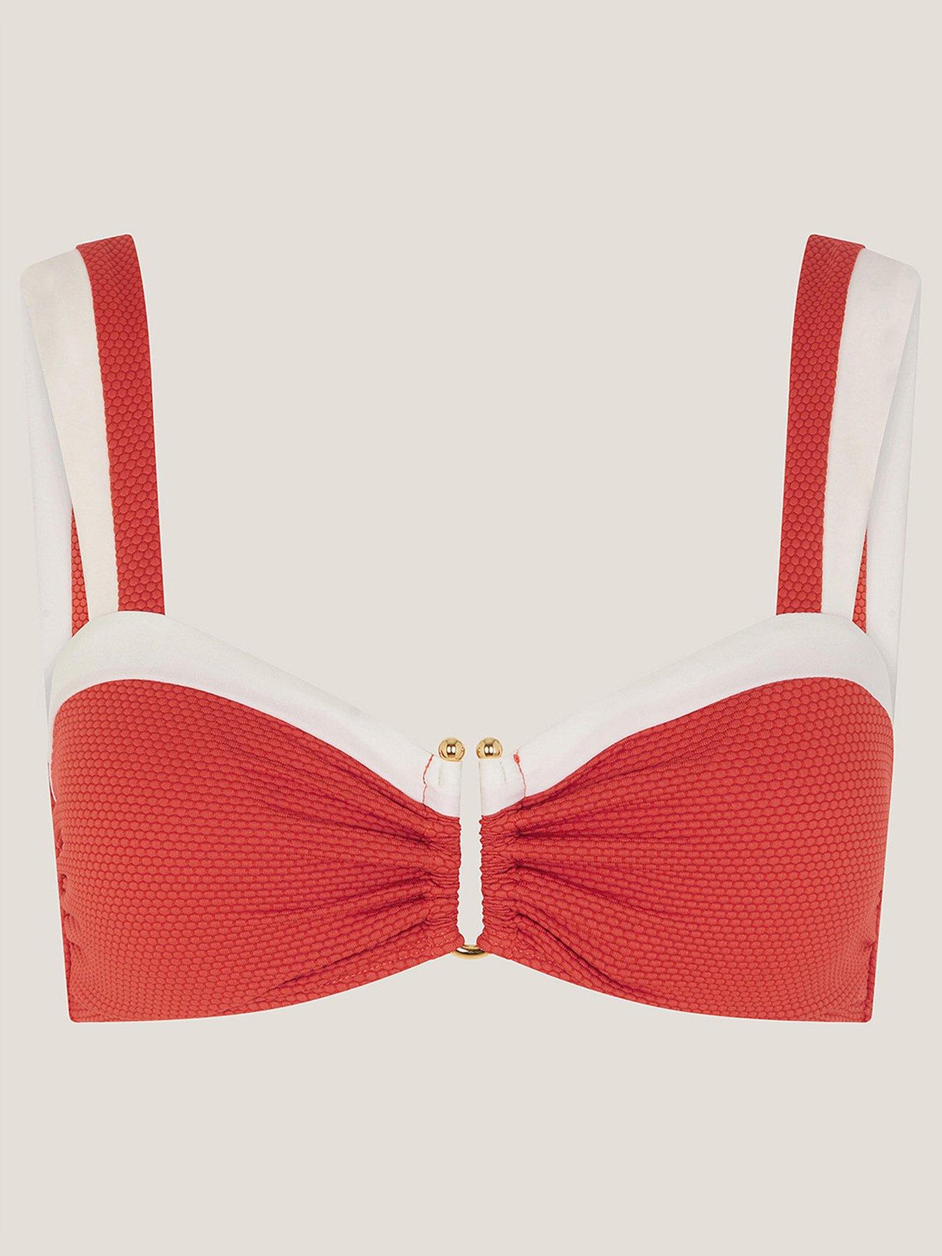 Image 3 of 5 of Monsoon Sabrina Bikini Top - Rust Orange