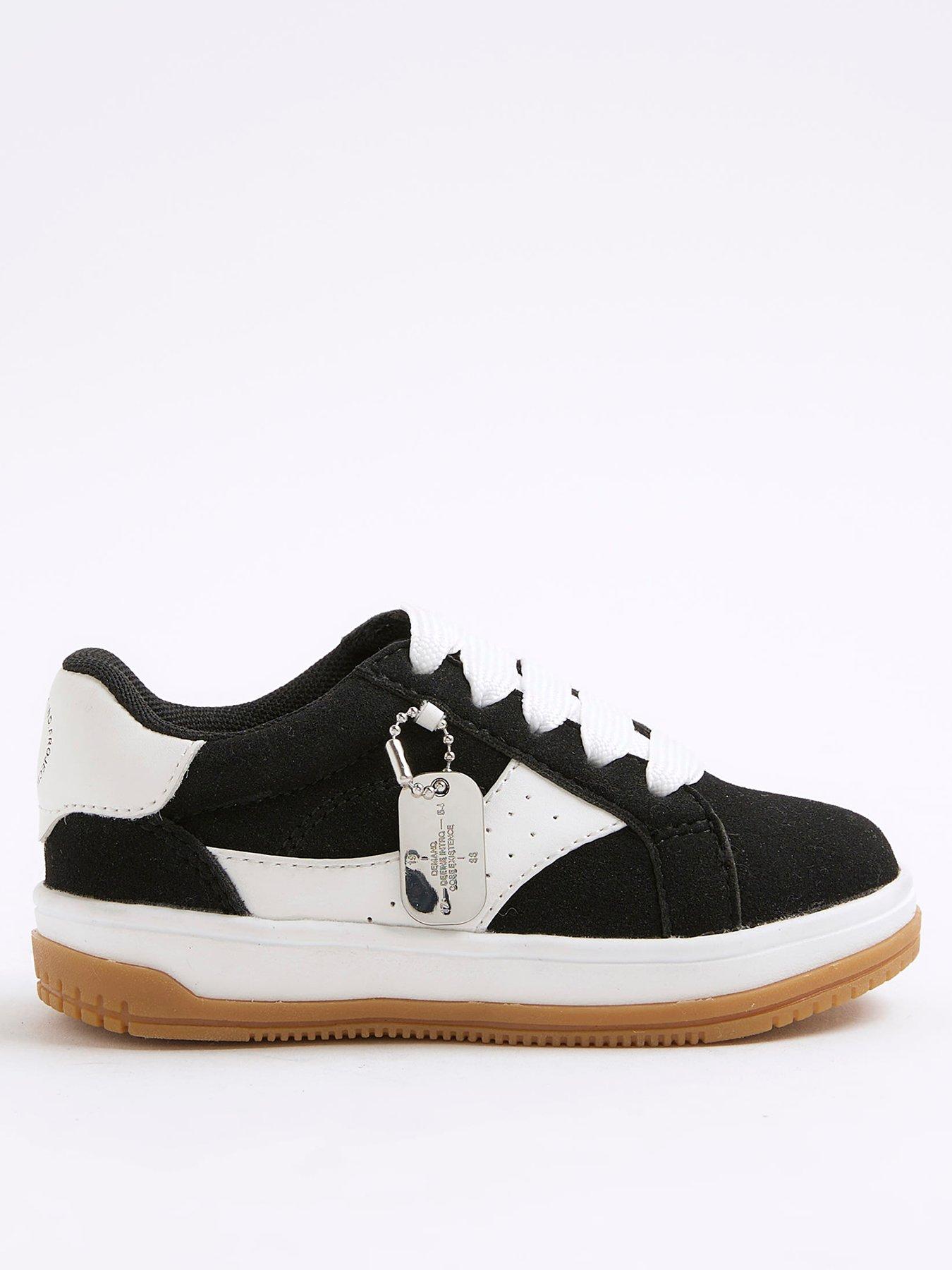 undefined Boys Lace Up Trainers - Black