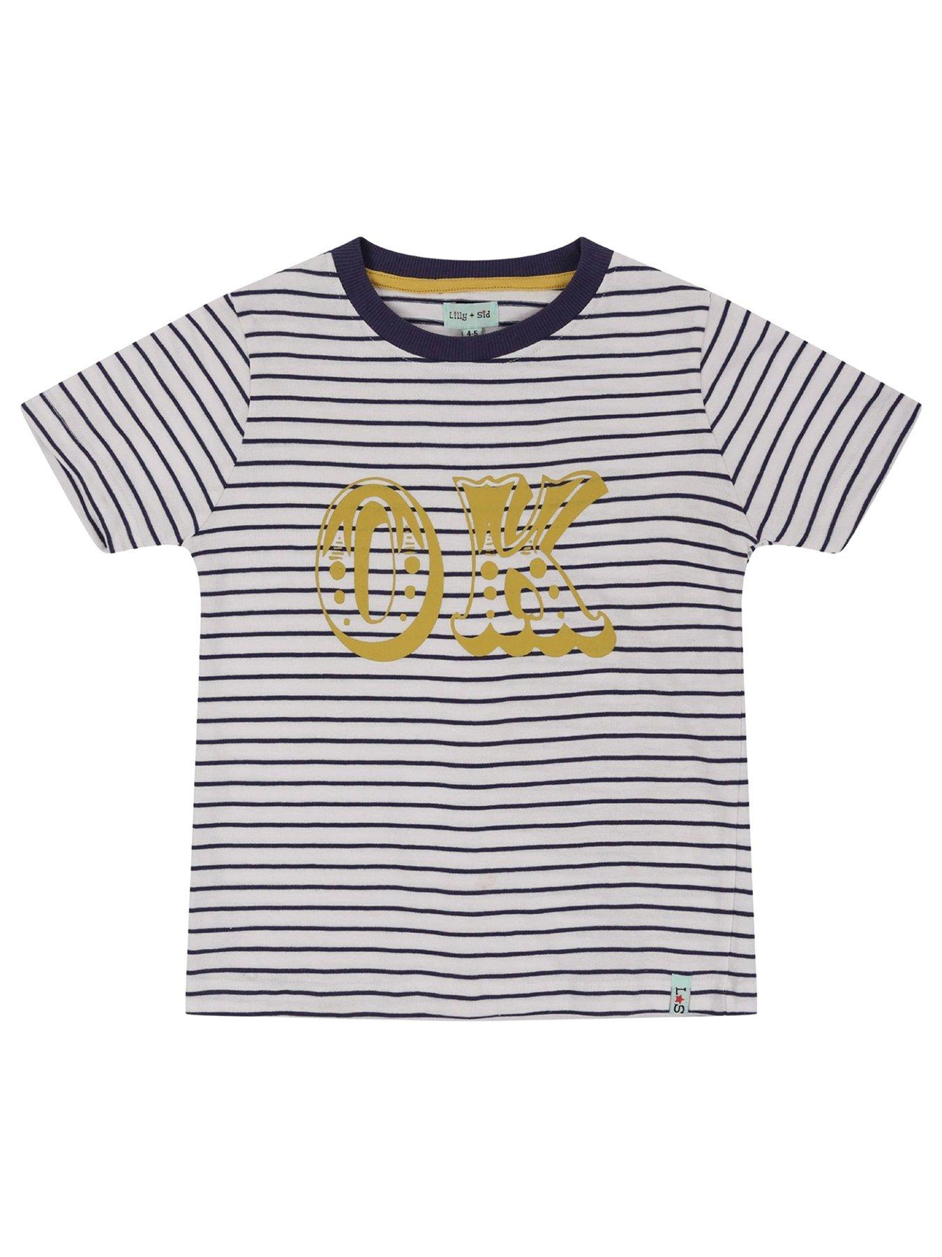 undefined Boys Multicoloured Ok Slogan Print T-Shirt - Multi