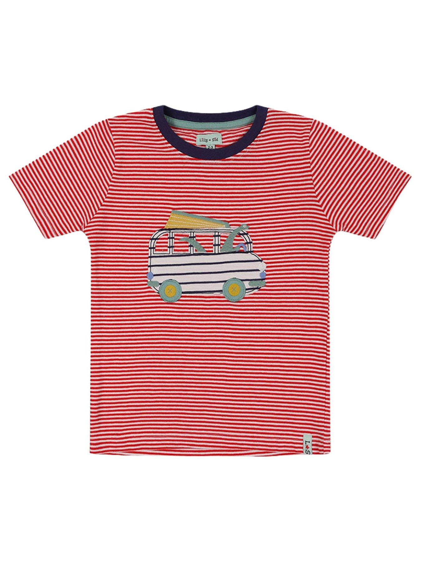 undefined Boys Car Applique T- Shirt - Red