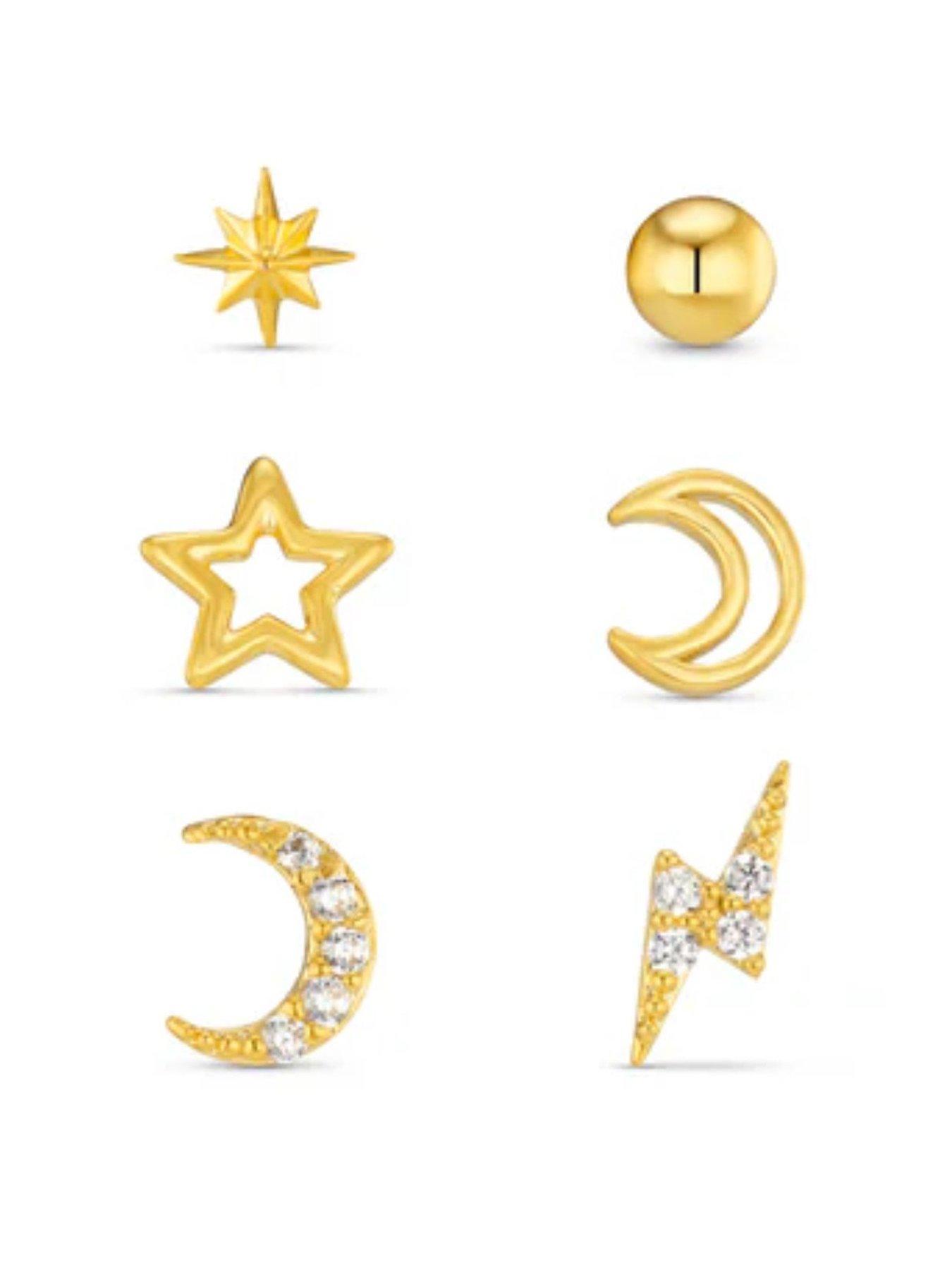 Orelia Celestial Stud 6 Pack Ear Party