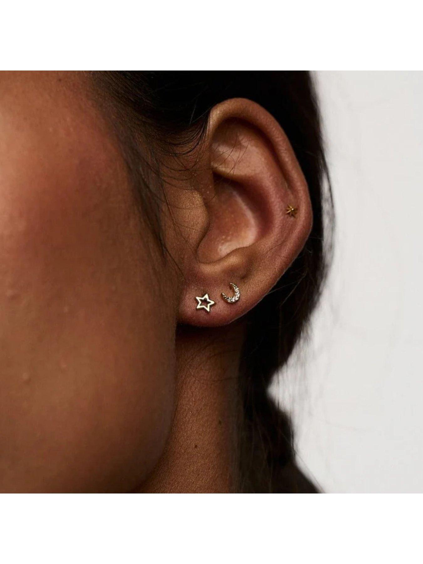 Image 2 of 3 of Orelia Celestial Stud 6 Pack Ear Party