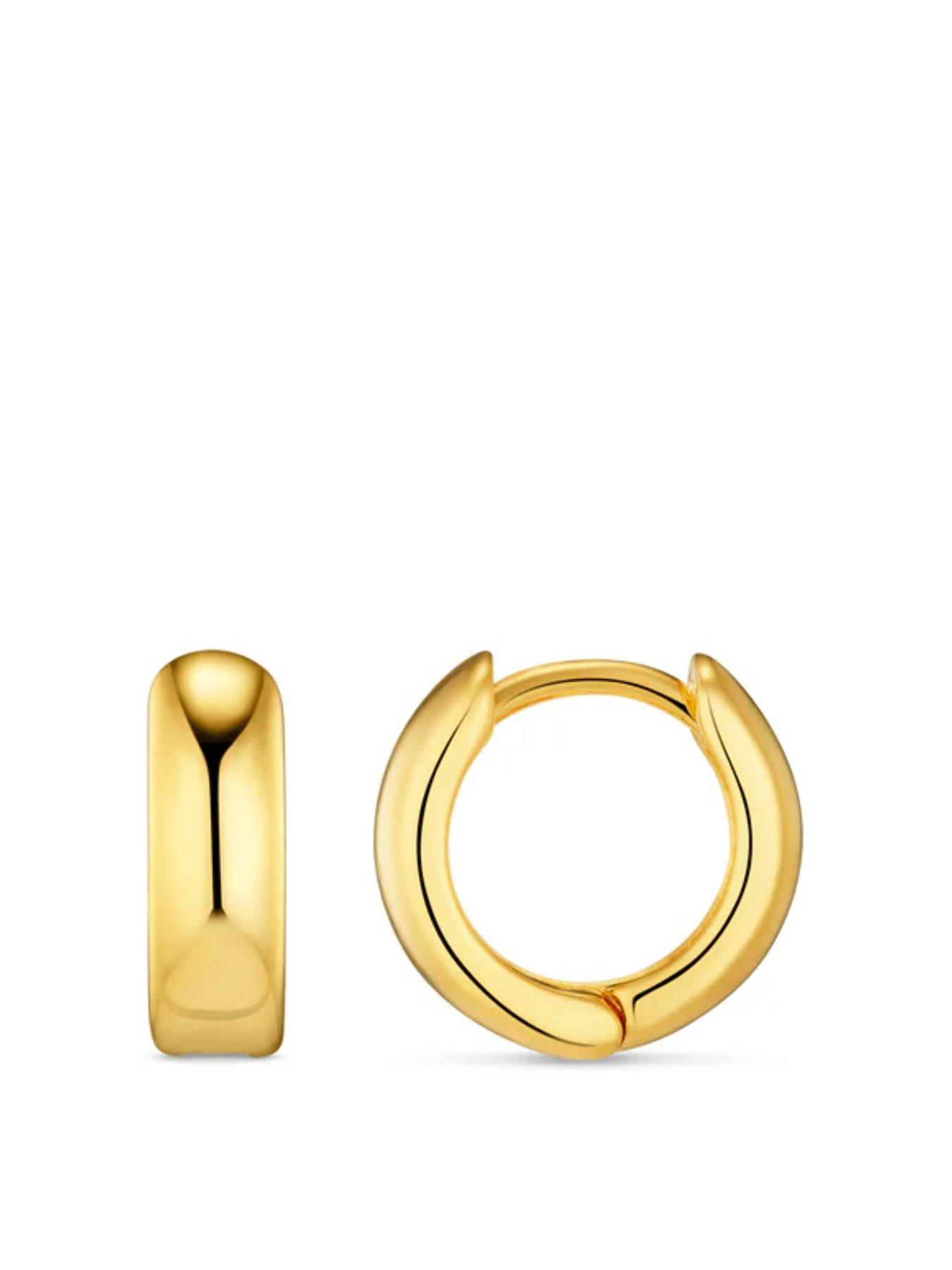 Orelia Mini Domed Huggie Hoops