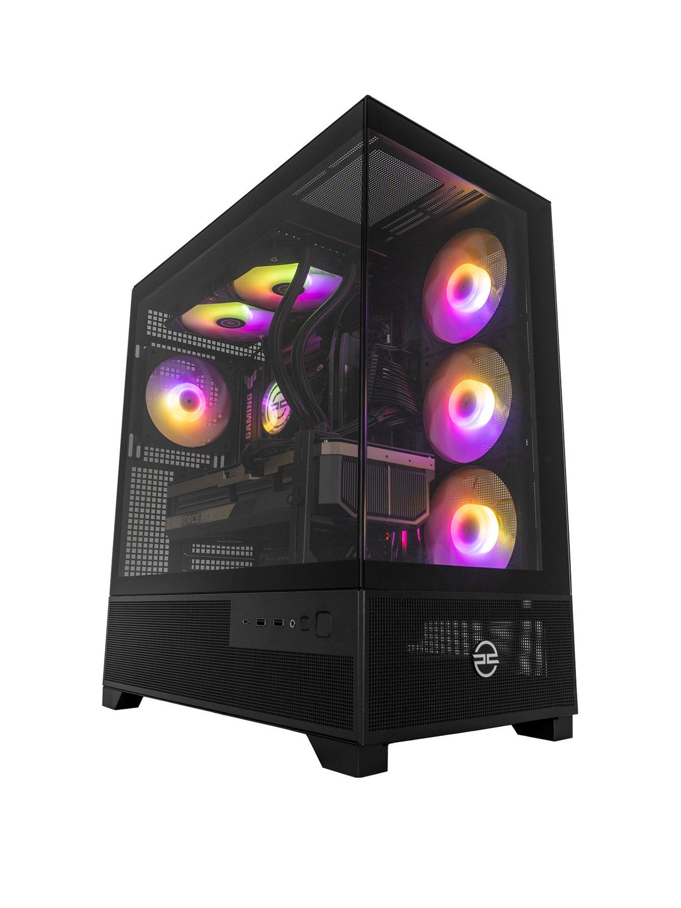 undefined Fusion 80 Gaming Desktop - GeForce RTX 5090, AMD Ryzen 9, 64GB RAM, 4TB SSD - Black