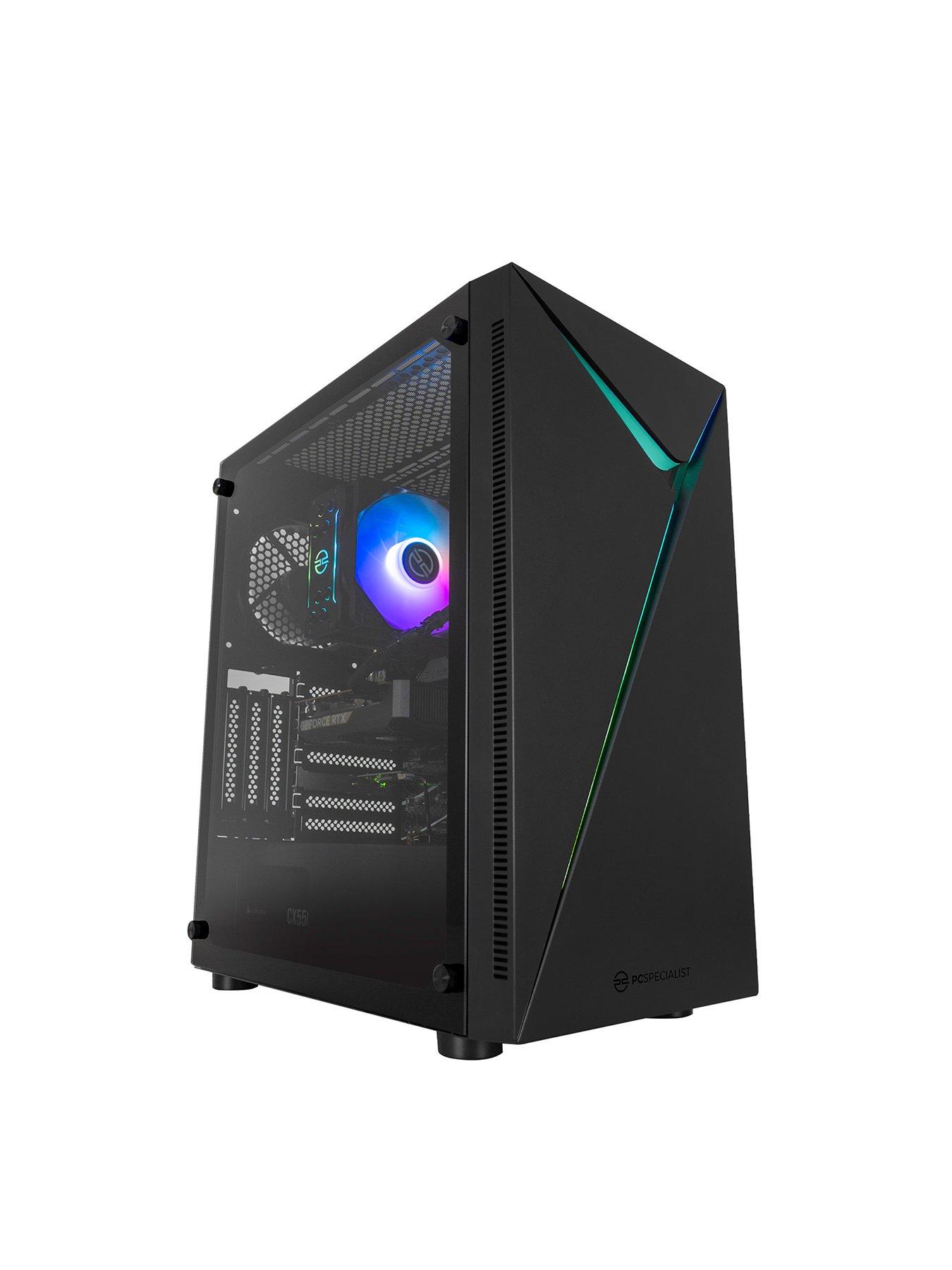 PCSpecialist Cypher 15 Gaming Desktop - GeForce RTX 5060, Intel Core i5, 16GB RAM, 1TB SSD - Black