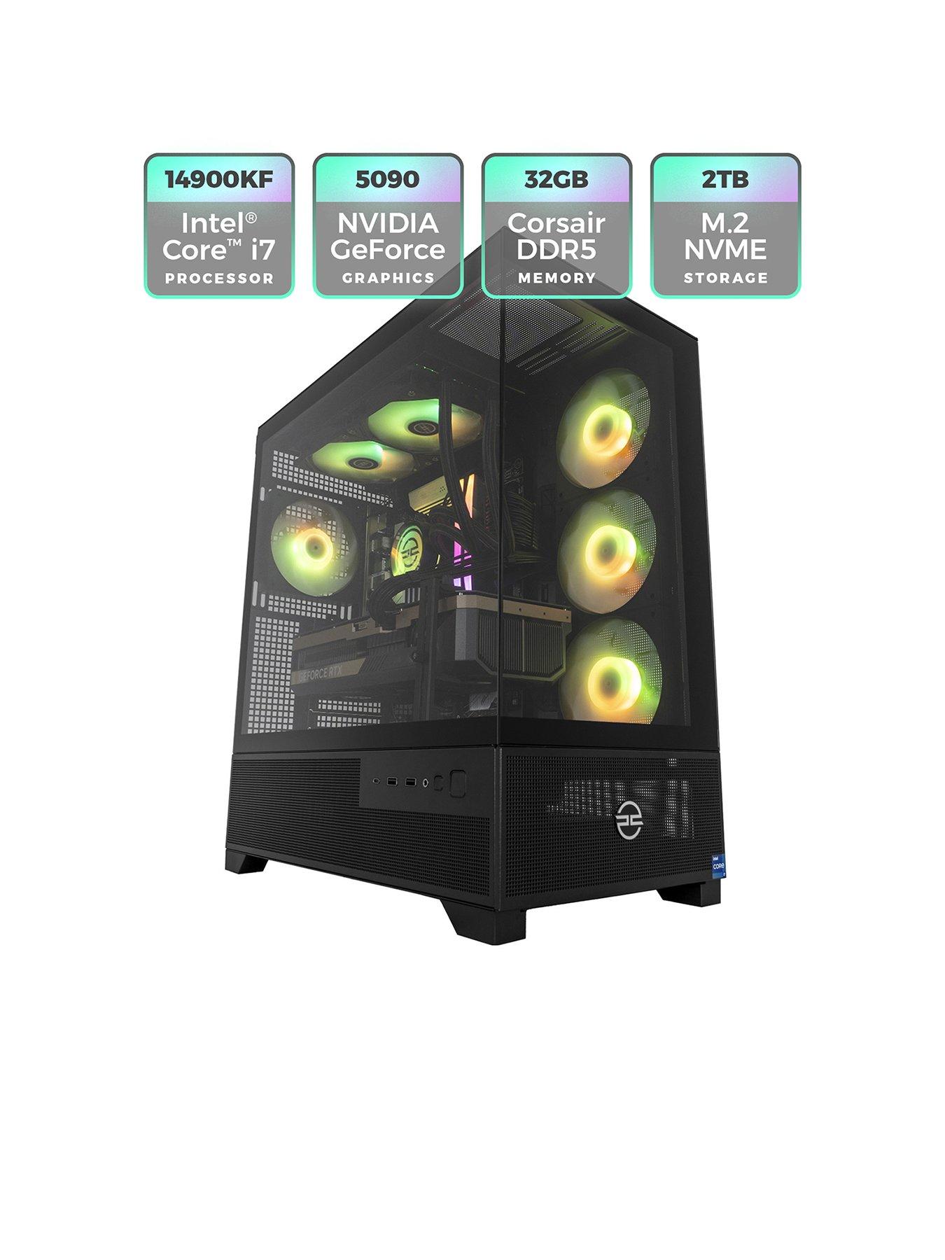 Image 2 of 8 of PCSpecialist Cypher 50 GeForce RTX 5090 Intel Core i9 32GB 2TB Black