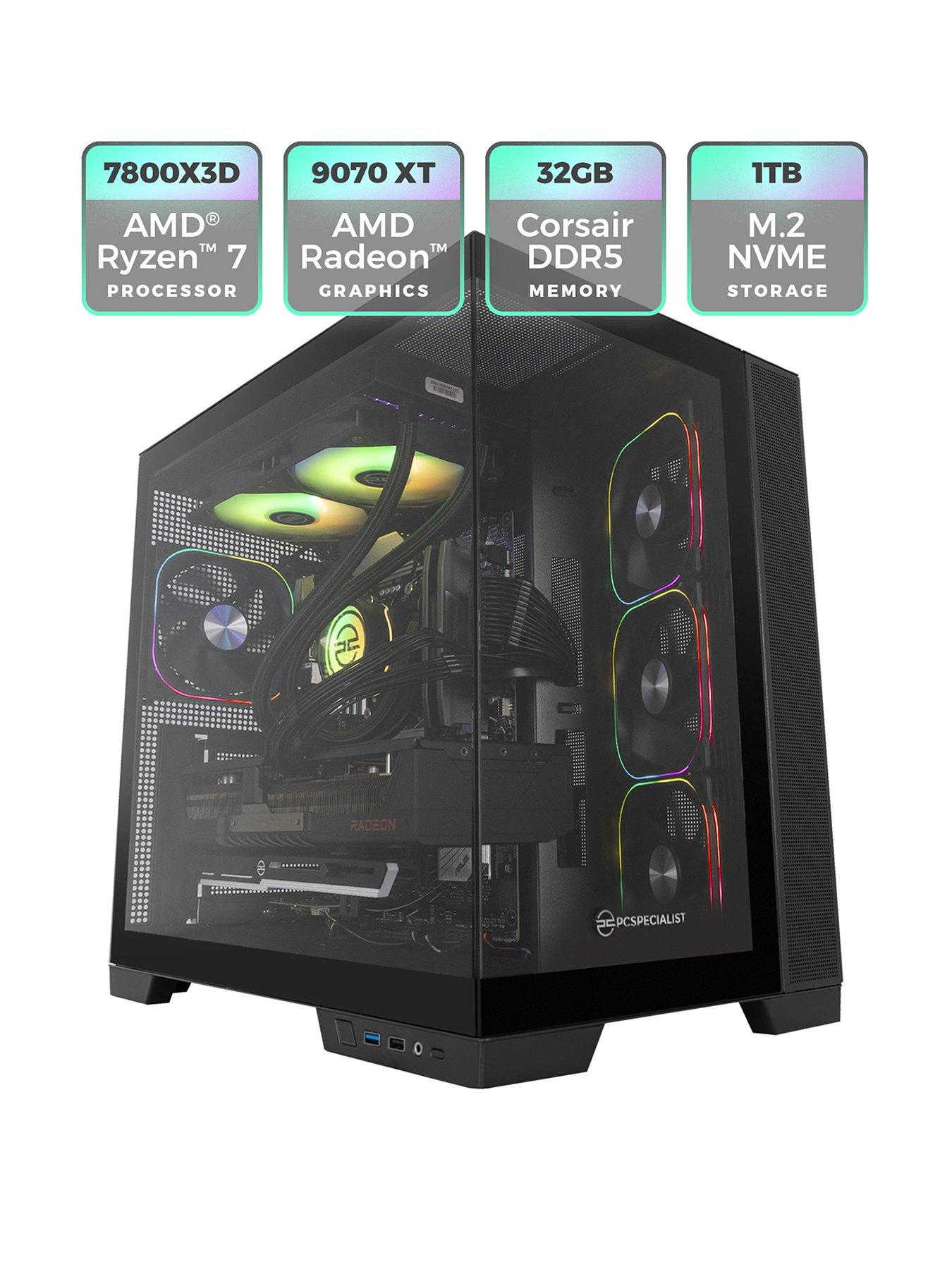 Image 1 of 7 of PCSpecialist Cypher 55 Gaming Desktop -&nbsp;GeForce RTX 5090,&nbsp;Intel Core i9,&nbsp;64GB RAM,&nbsp;4TB SSD -&nbsp;Black