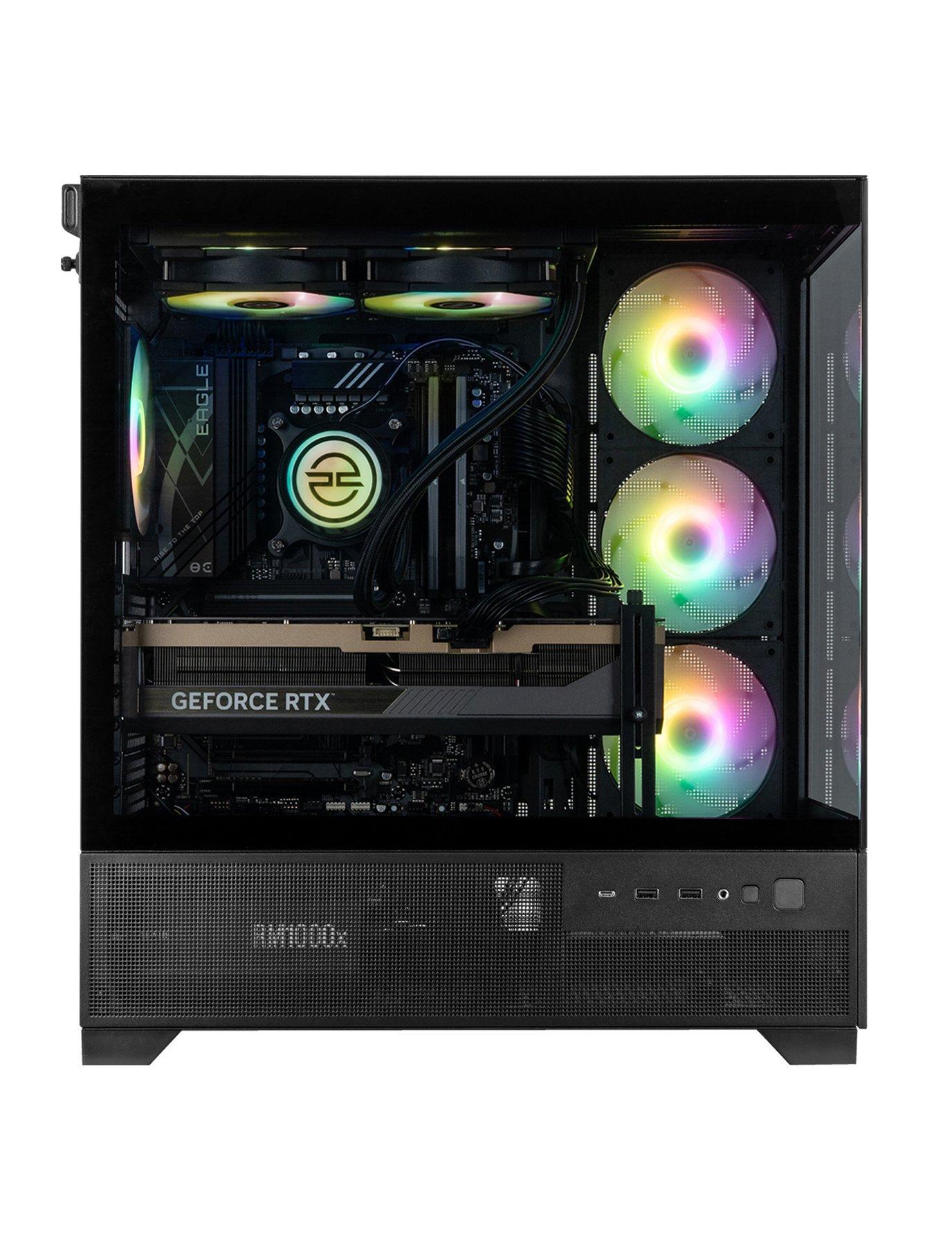 Image 2 of 7 of PCSpecialist Cypher 55 Gaming Desktop -&nbsp;GeForce RTX 5090,&nbsp;Intel Core i9,&nbsp;64GB RAM,&nbsp;4TB SSD -&nbsp;Black