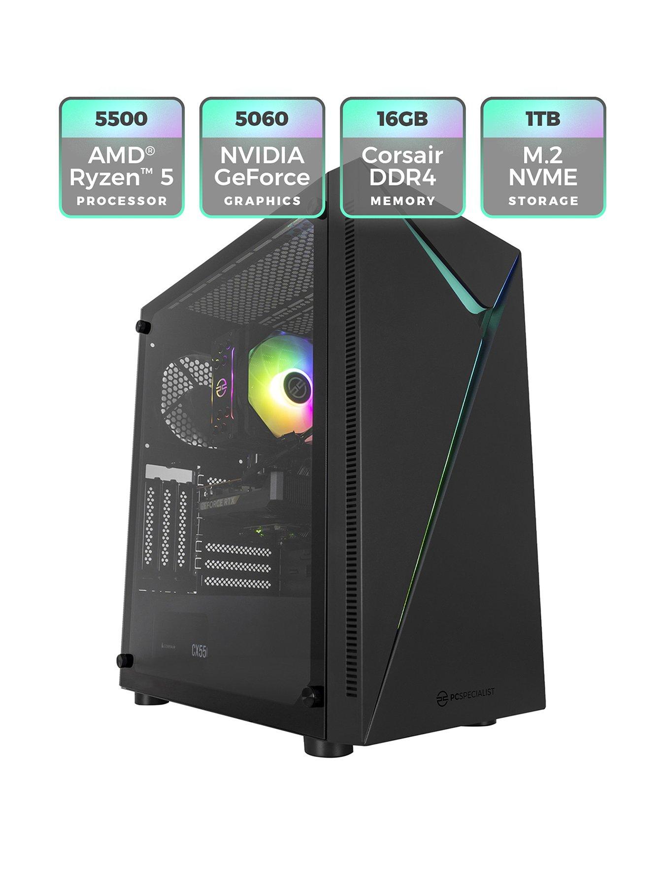 undefined Fusion 25 GeForce RTX 5060 AMD Ryzen 5 16GB 1TB Black