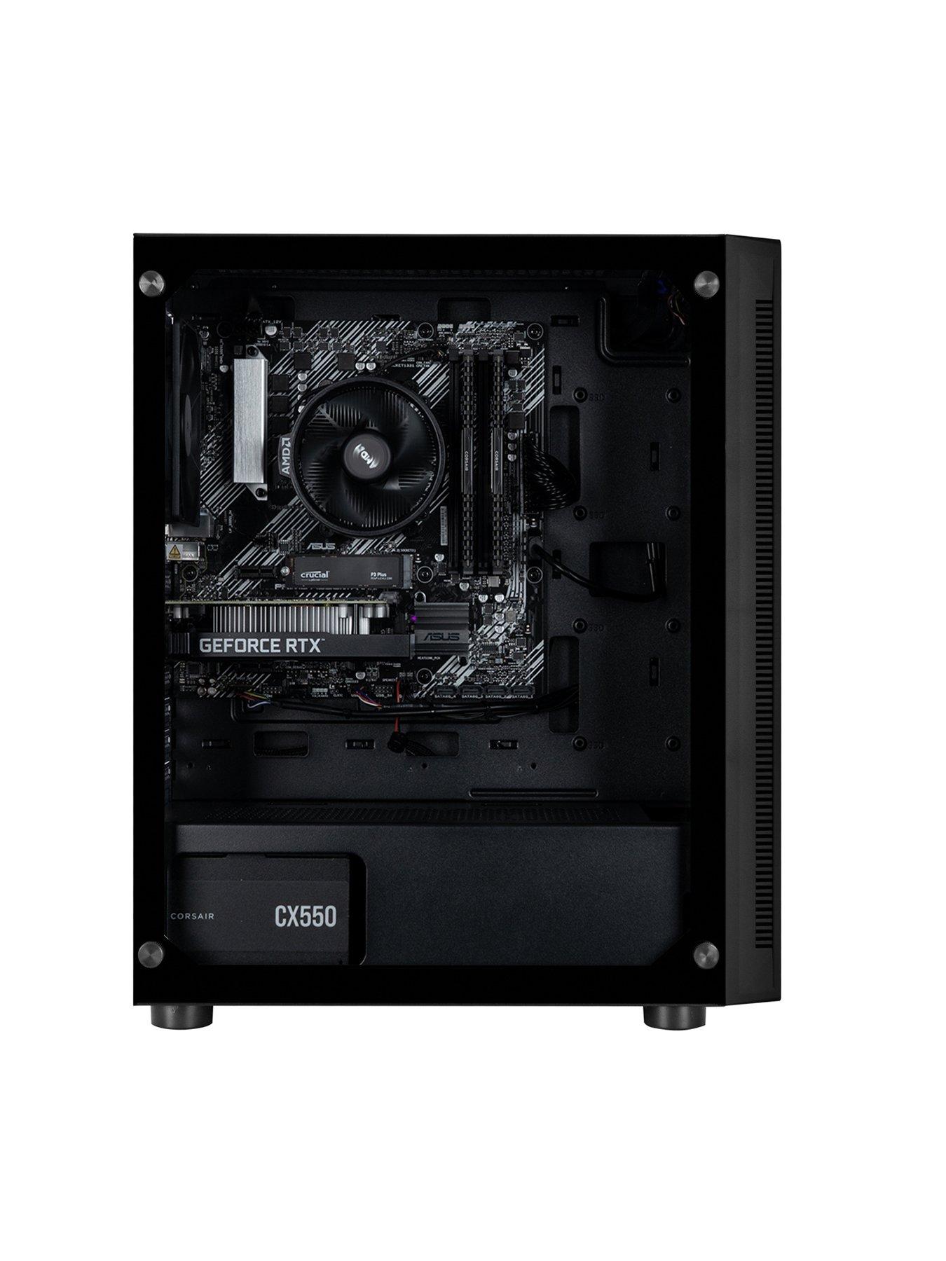 Image 2 of 7 of PCSpecialist Fusion 20 Gaming Desktop -&nbsp;GeForce RTX 3050,&nbsp;AMD Ryzen 5,&nbsp;16GB RAM,&nbsp;1TB SSD -&nbsp;Black