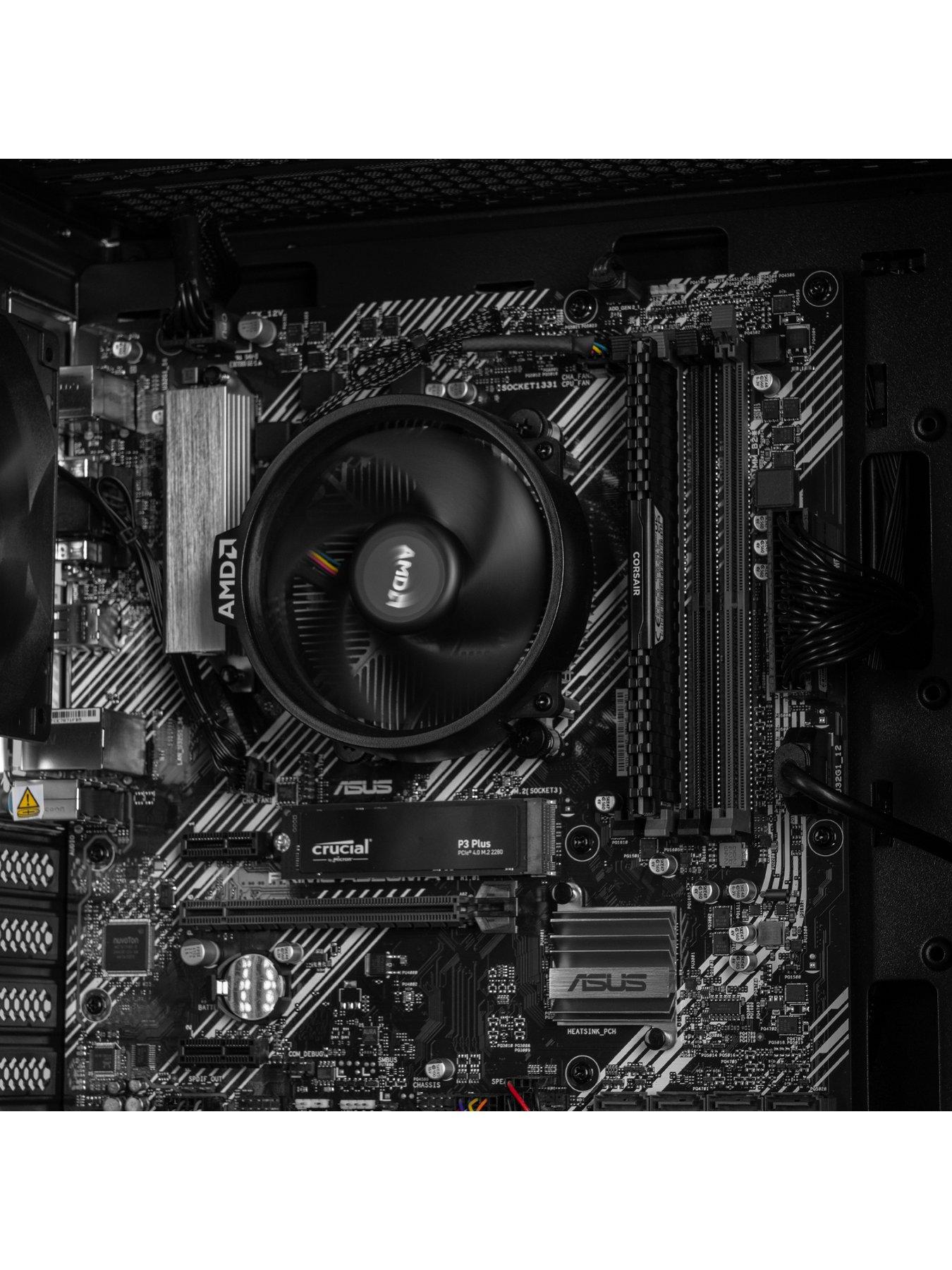 Image 3 of 7 of PCSpecialist Fusion 10 Gaming Desktop - AMD Ryzen 5 - 8GB - 512GB - Black