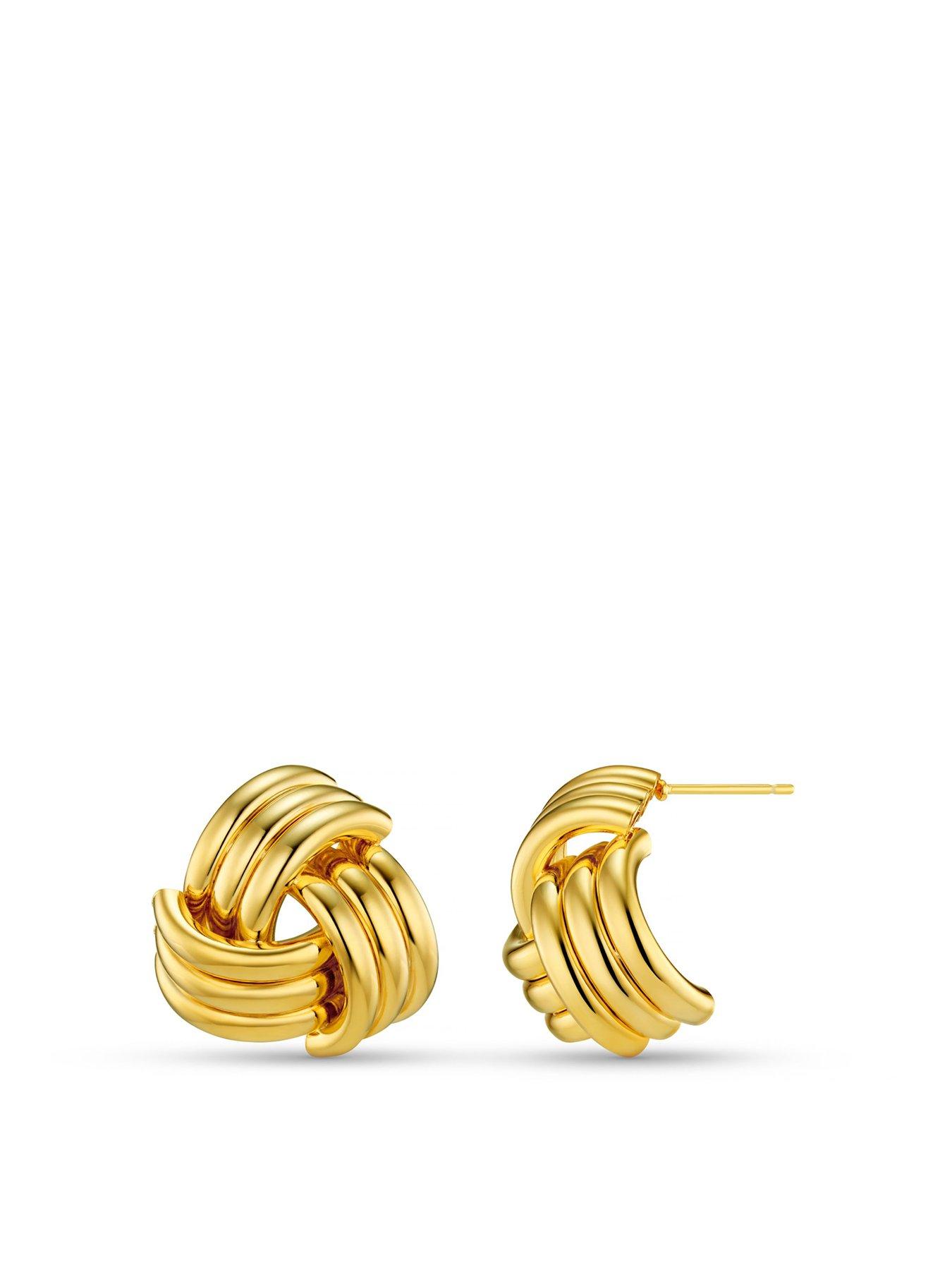 Orelia Interlocking Statement Stud Earring
