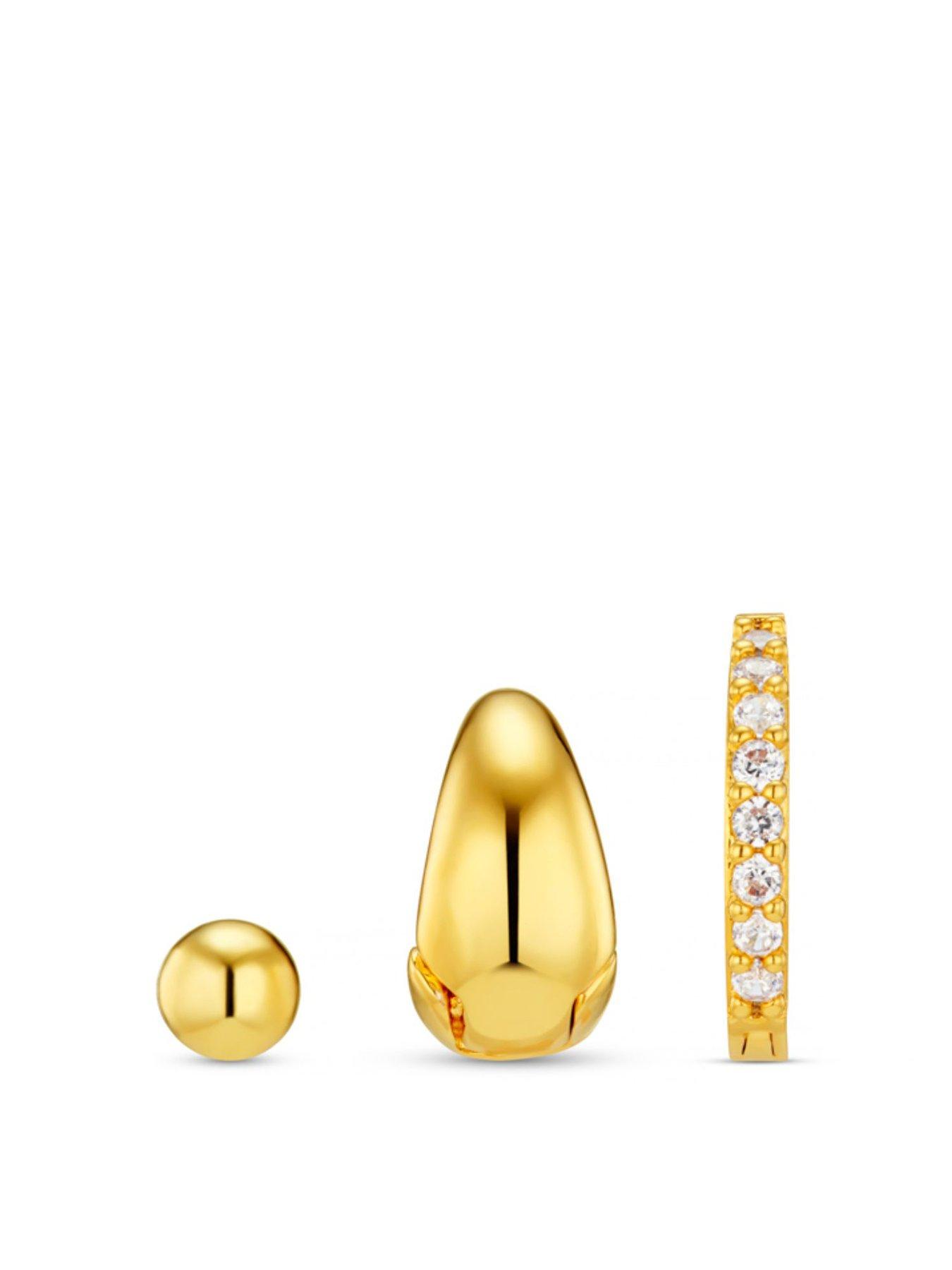Orelia Micro Hoop Ear Party - Gold
