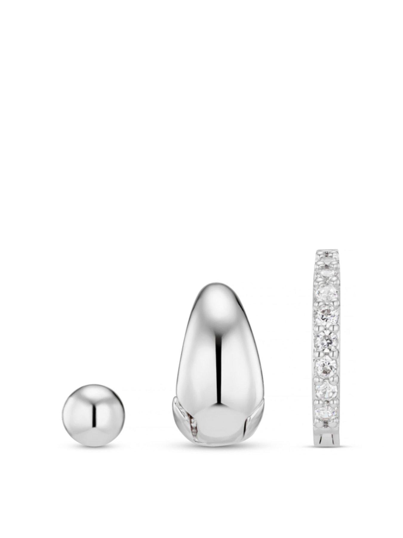 undefined Micro Hoop Ear Party - Silver