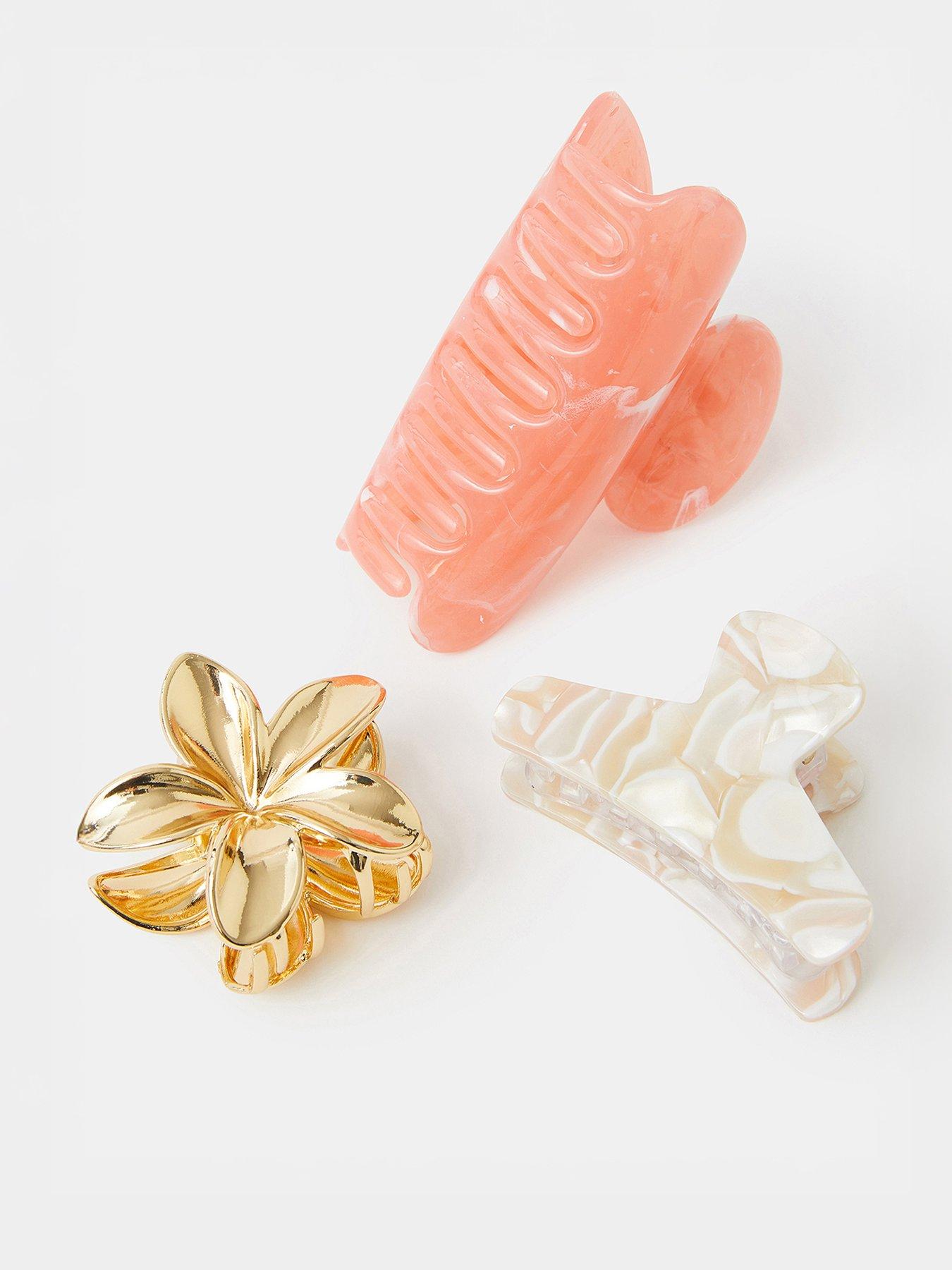 undefined 3-pack Mix Claw Clips - Pink