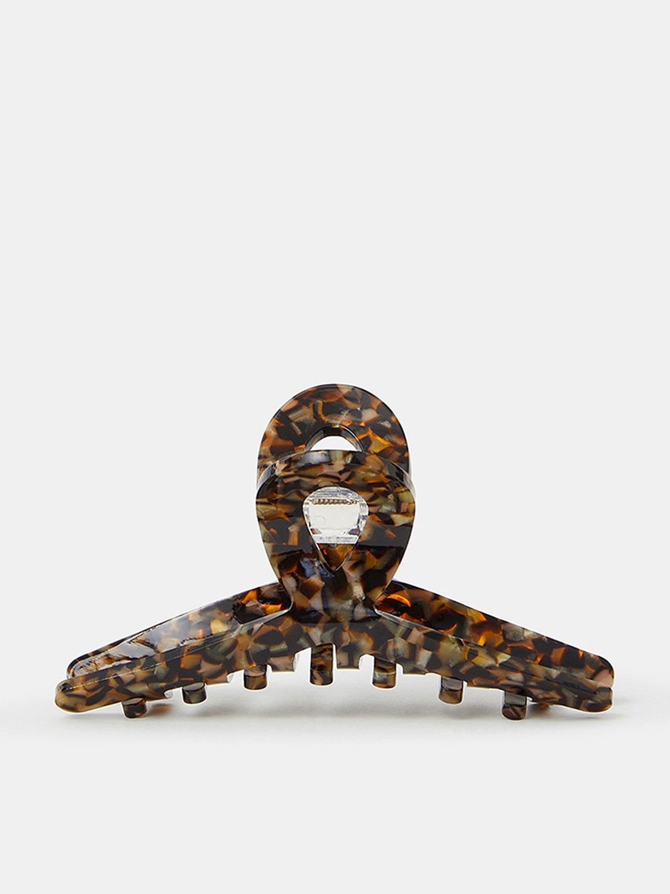 Accessorize Resin Twist Claw Clip - Brown