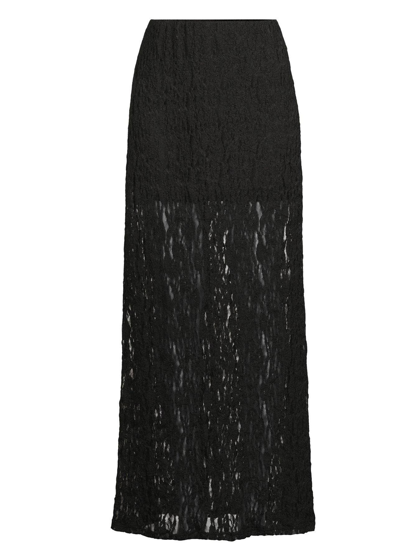 Image 7 of 7 of The Very Collection Lace Midaxi Skirt - Black