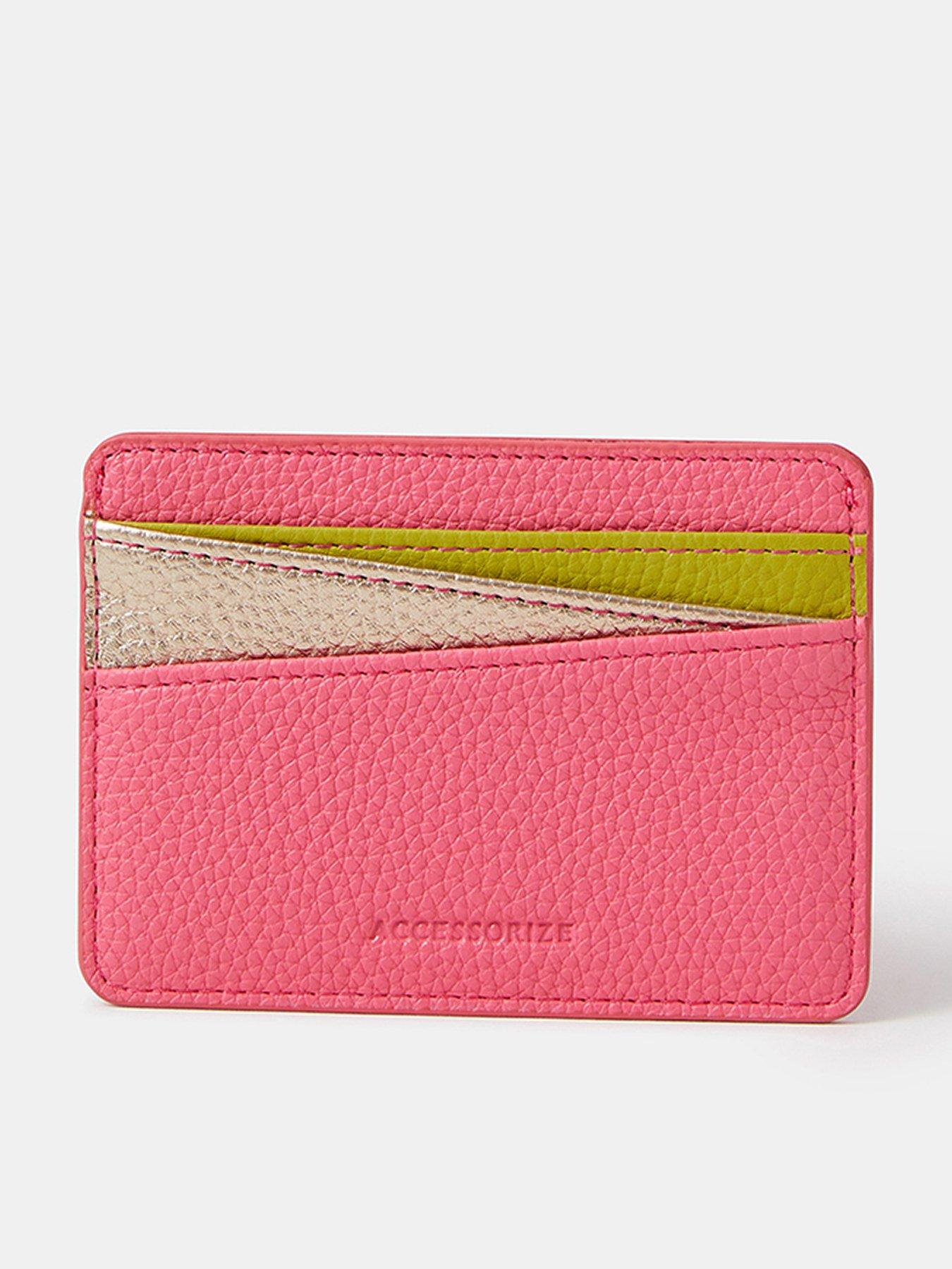 undefined Curved Colour Block Card Holder - Multi