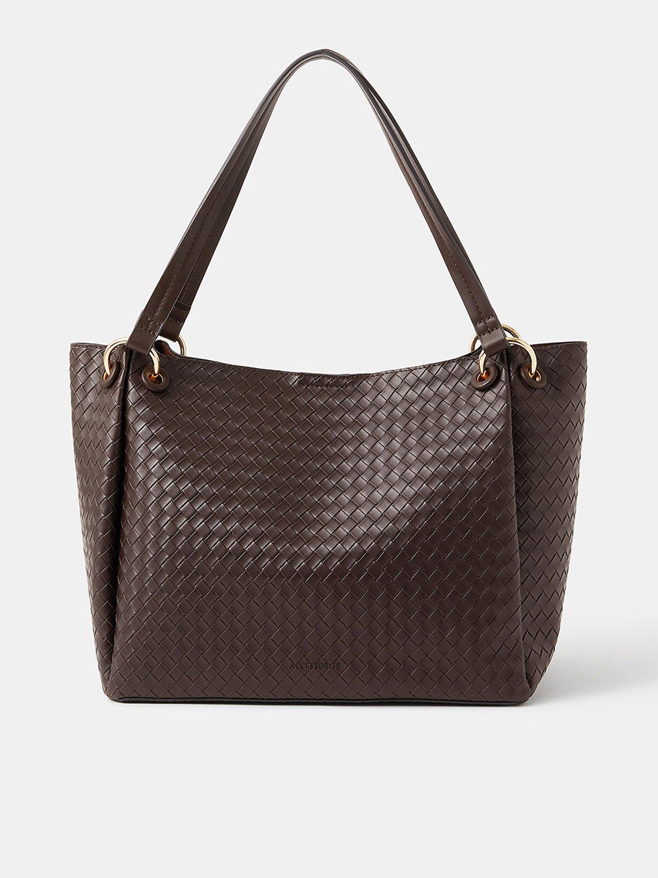 undefined Woven Shoulder Bag - Brown