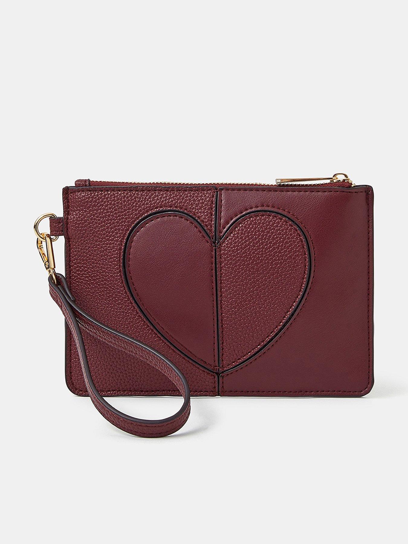 undefined Heart Pouch - Red