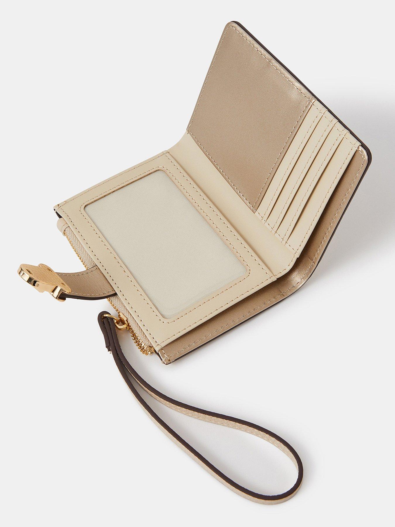 Image 3 of 3 of Accessorize Wrist Strap Push Lock Purse - Gold