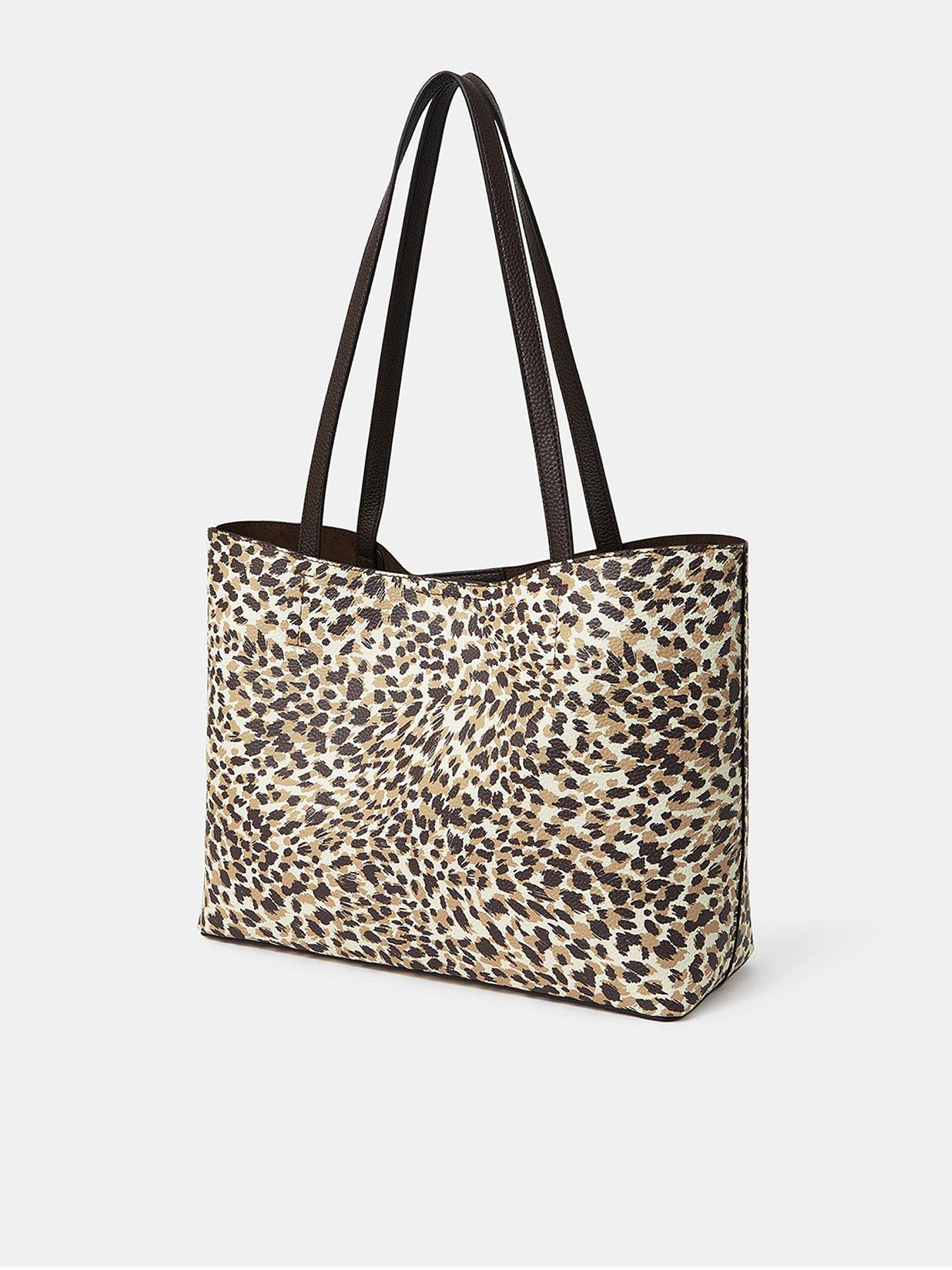 Image 3 of 5 of Accessorize Animal Print Tote Bag - Beige