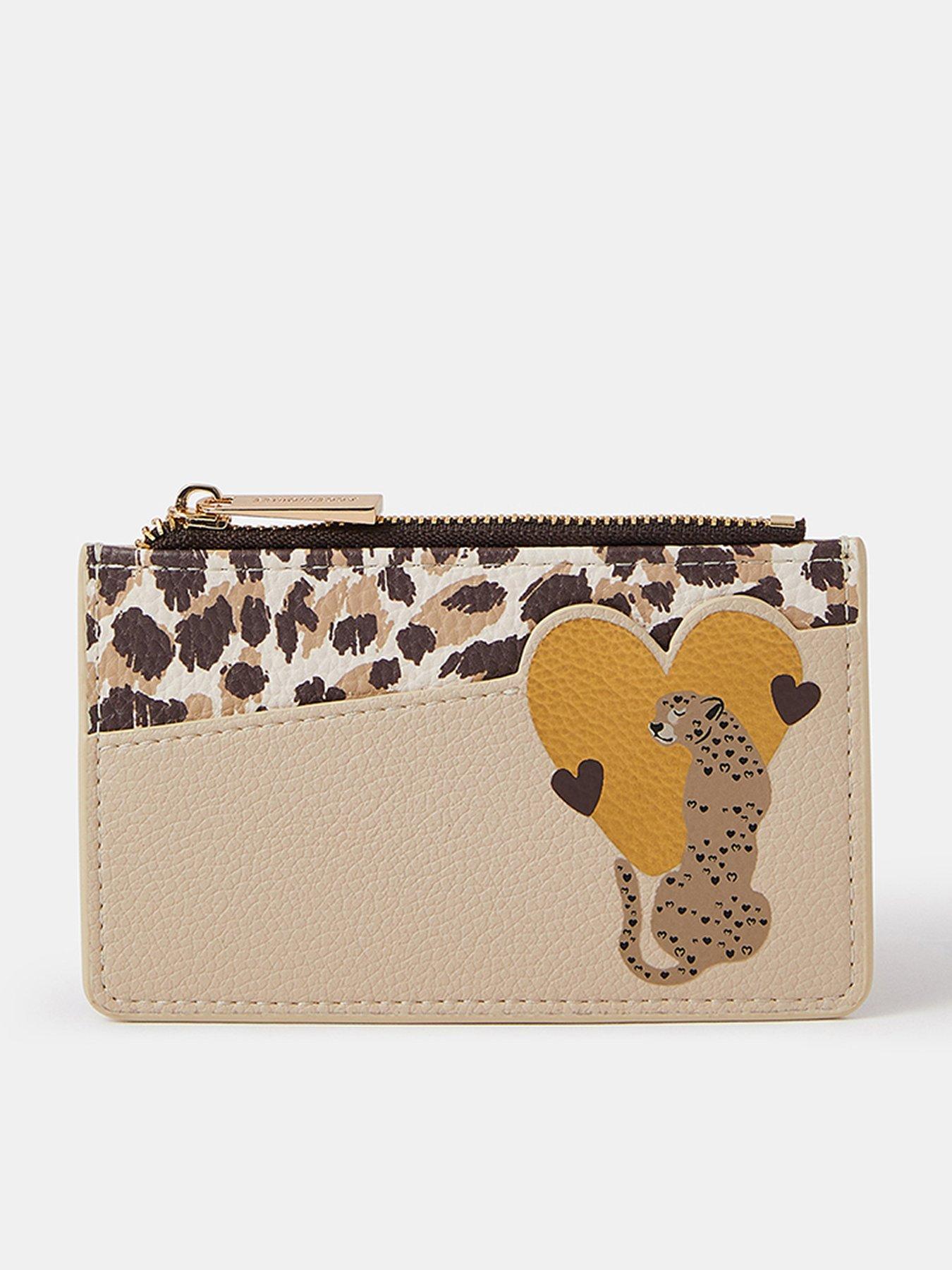 undefined Cheetah Heart Card Holder - Multi