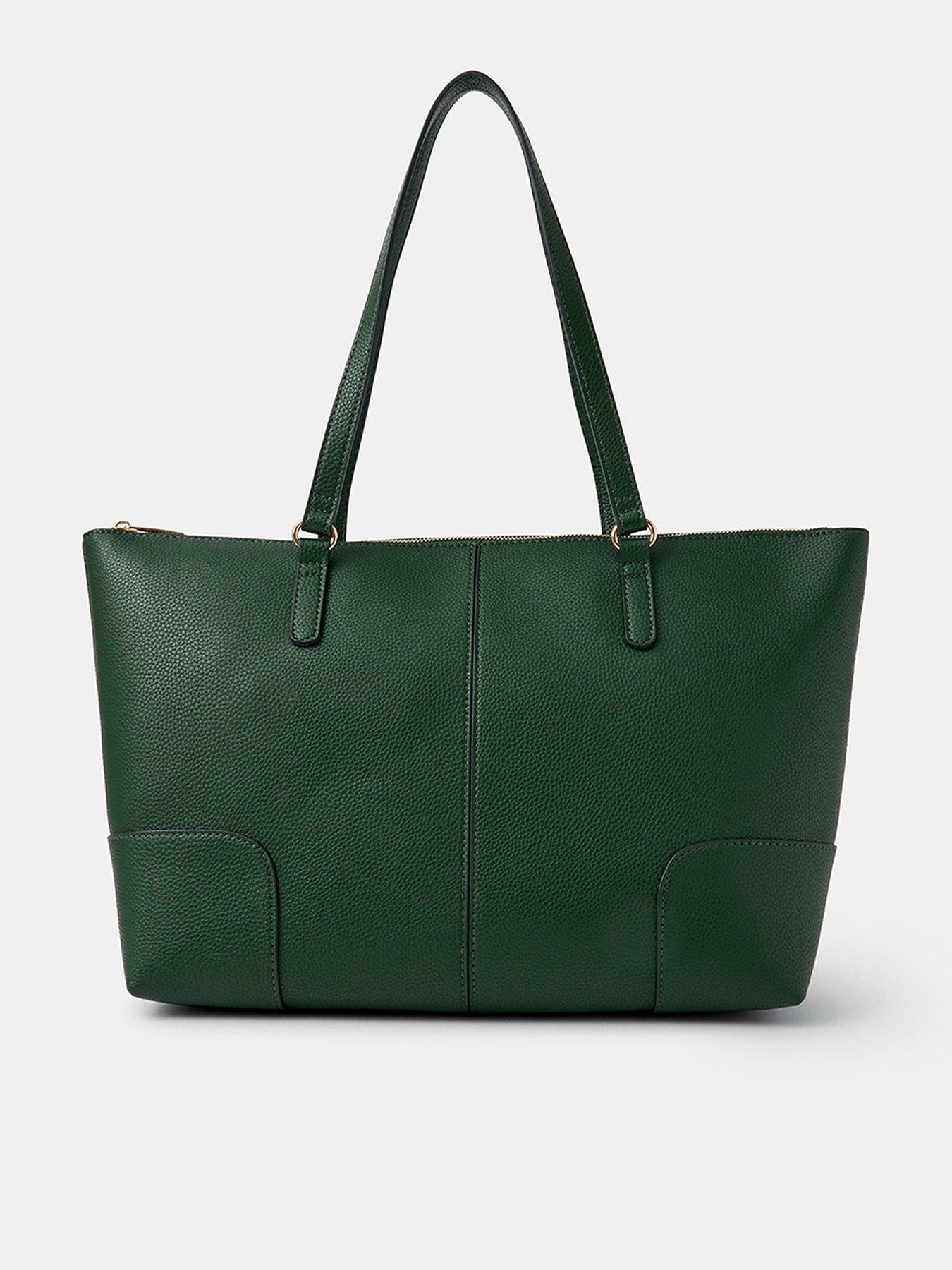 undefined Plain Tote Bag - Green