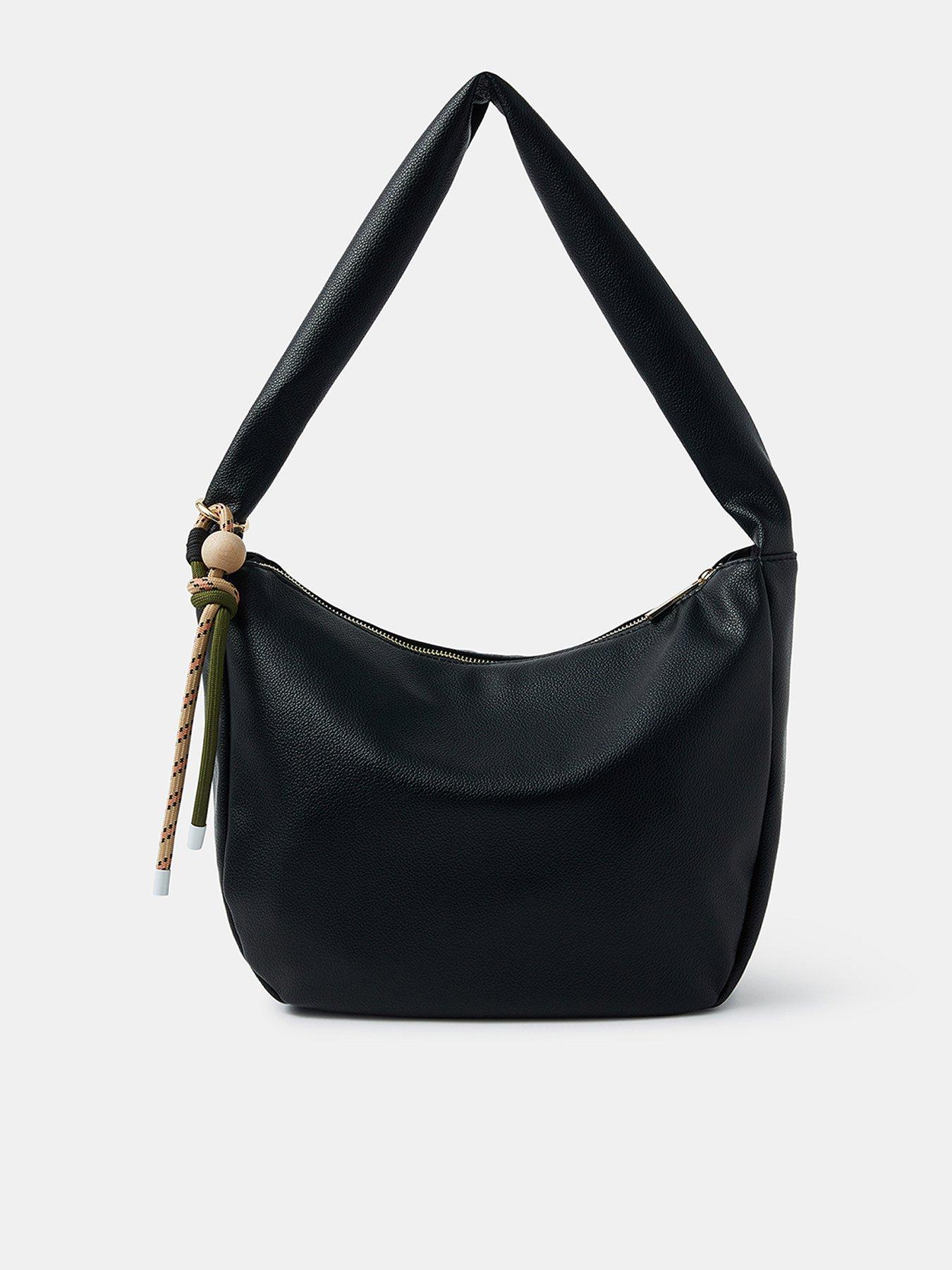 undefined Plain Shoulder Bag - Black