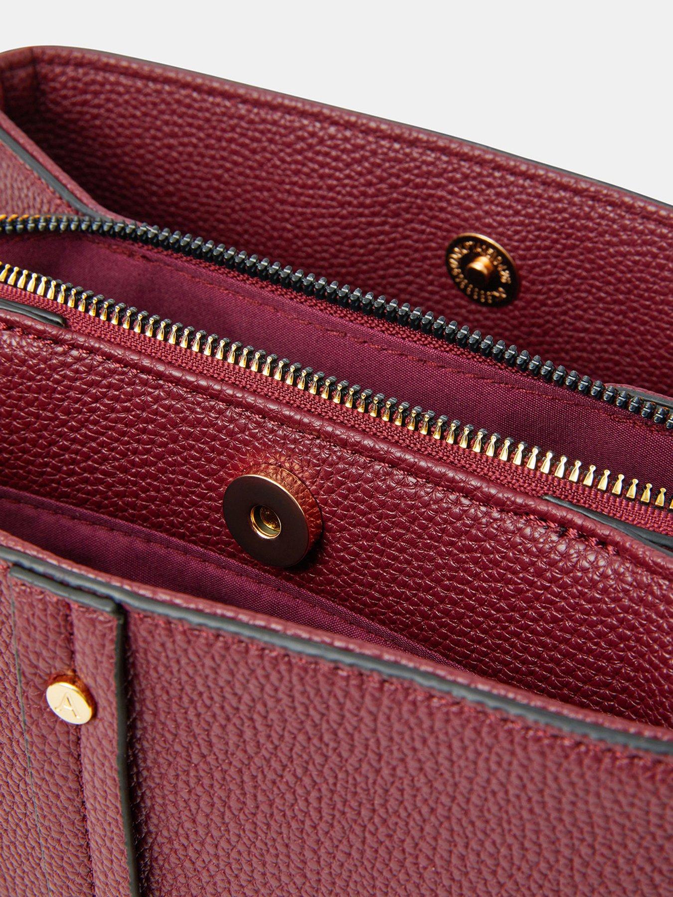 Image 4 of 4 of Accessorize Webbing Strap Crossbody Bag - Red