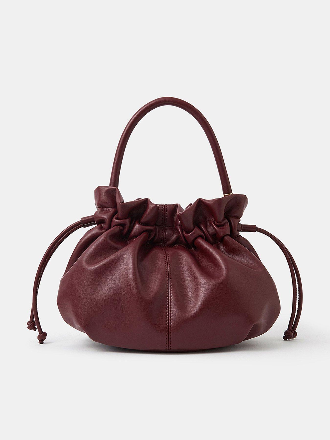 undefined Drawstring Handbag - Red