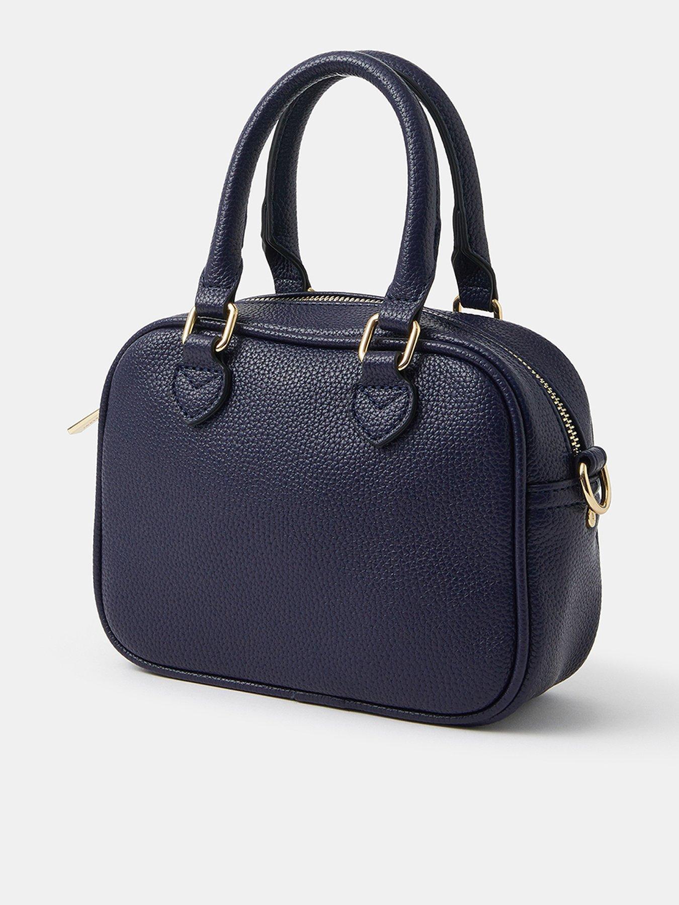 Image 2 of 4 of Accessorize Heart Crossbody Bag - Navy