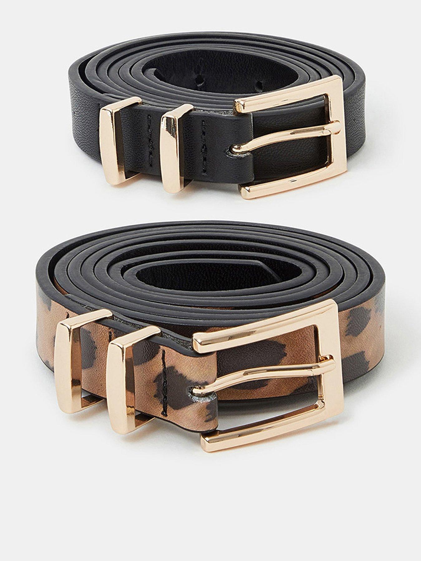 undefined 2-pack Skinny Belts - Multi