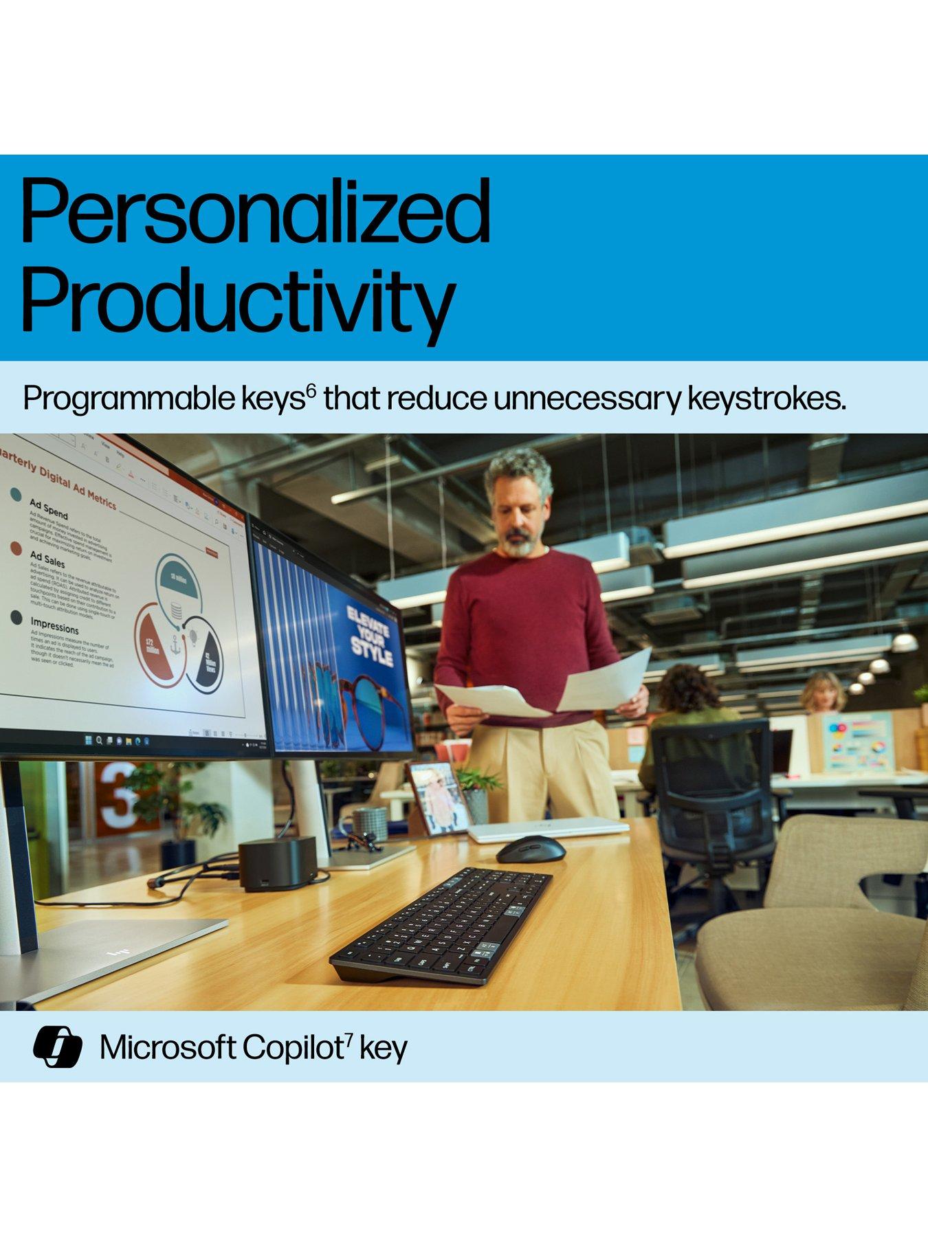 Image 4 of 7 of HP 720 Multi-Device Rechargeable Wireless Keyboard