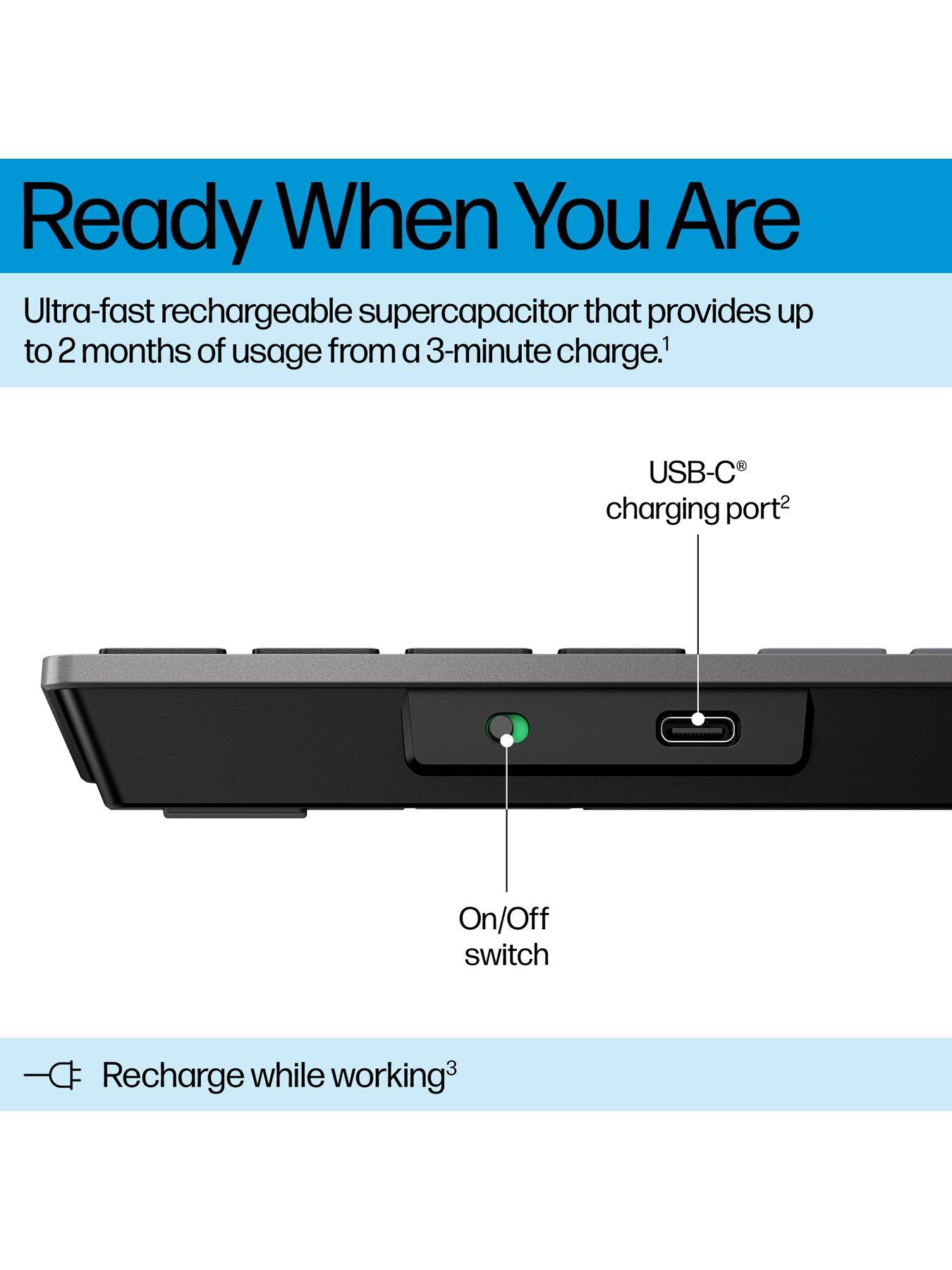Image 5 of 7 of HP 720 Multi-Device Rechargeable Wireless Keyboard