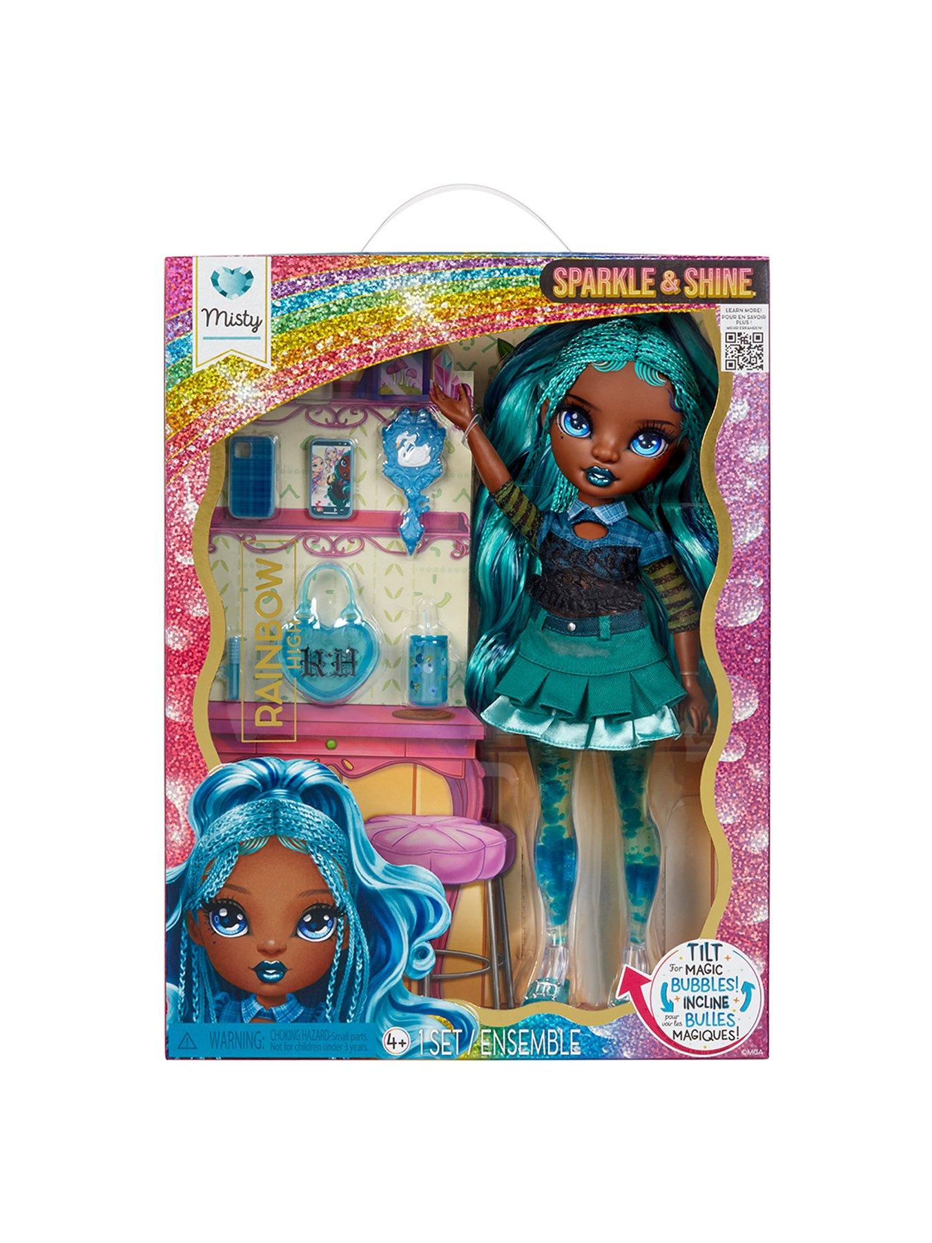 Image 7 of 7 of Rainbow High Sparkle &amp; Shine Doll - Misty&nbsp;Teal