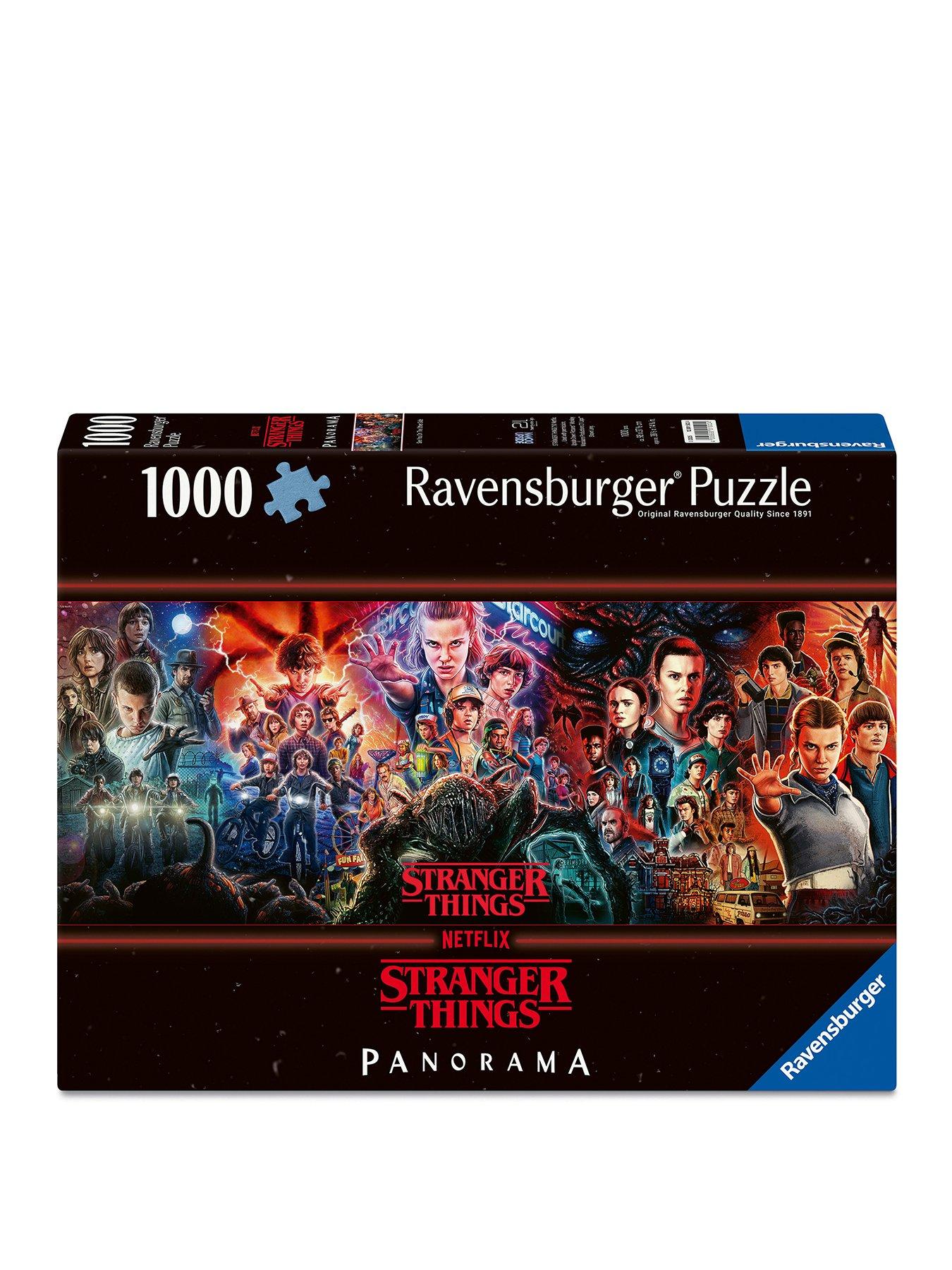 Image 1 of 5 of Stranger Things 1000-Piece&nbsp;Panoramic Wide Jigsaw Puzzle