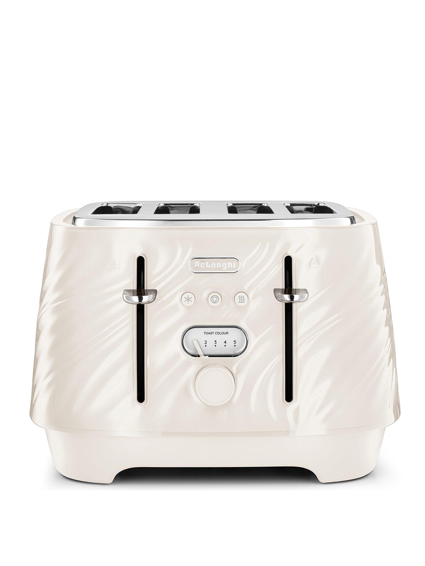 Image 1 of 8 of DeLonghi Ballerina Seta Toaster - Cream