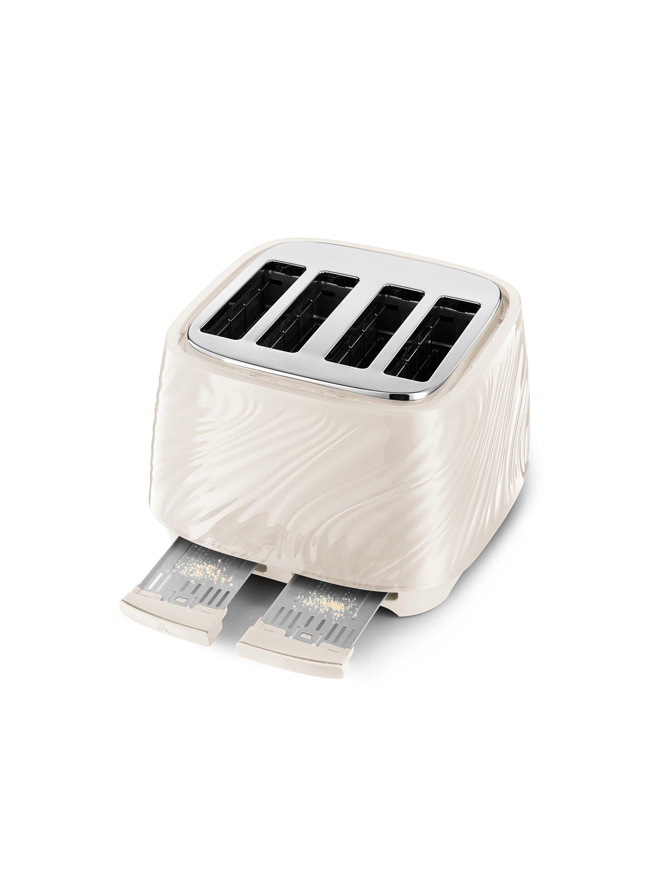 Image 4 of 8 of DeLonghi Ballerina Seta Toaster - Cream