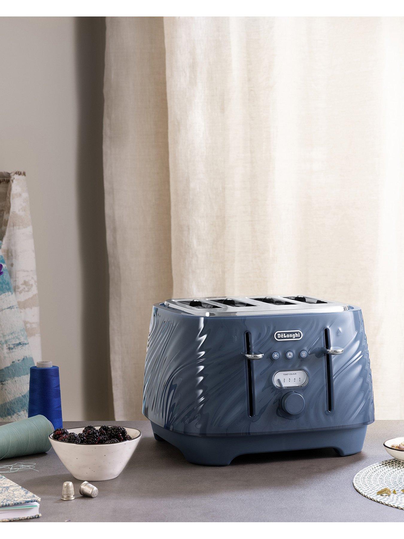 Image 2 of 8 of DeLonghi Ballerina Seta Toaster - Blue