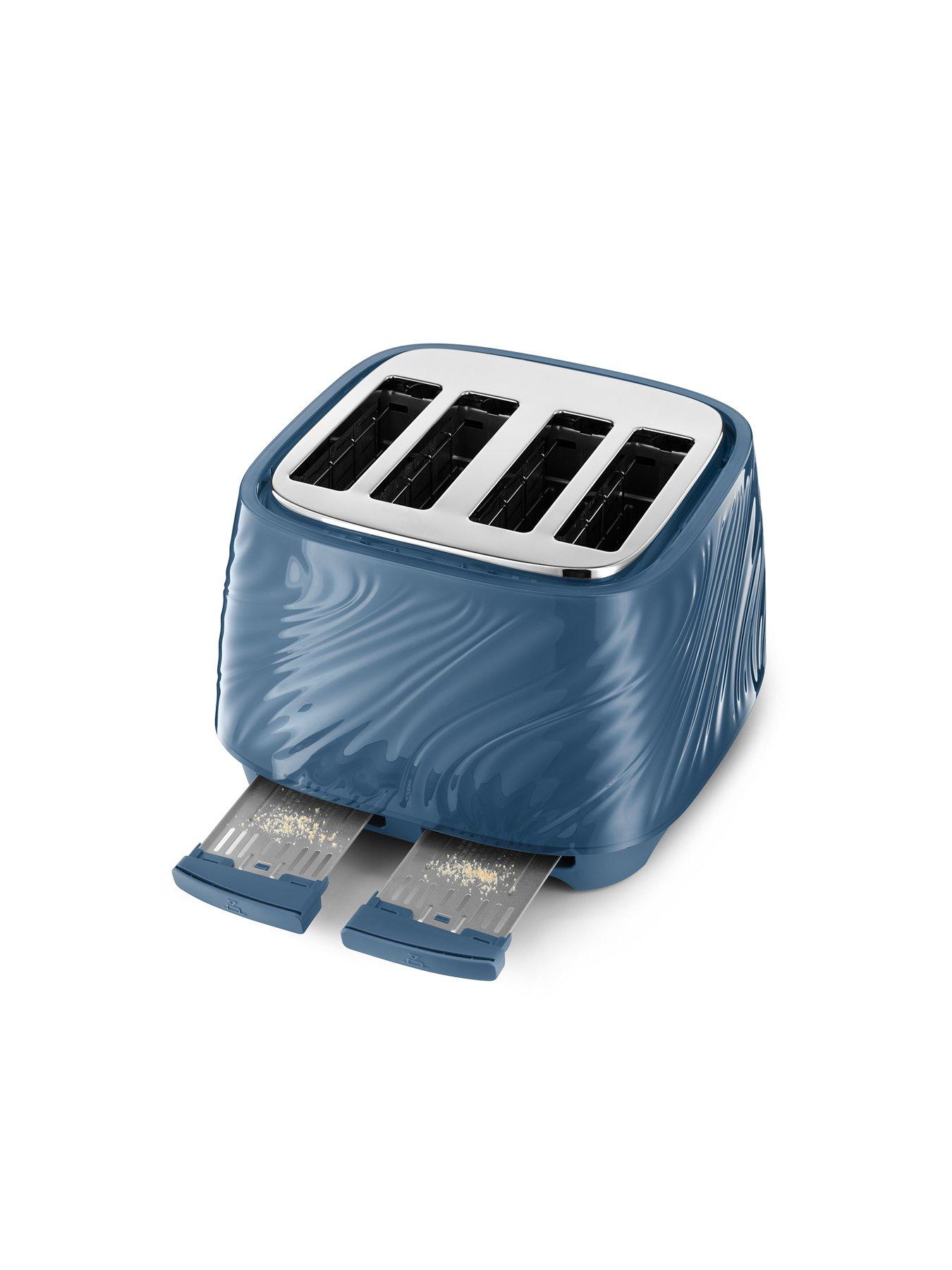 Image 4 of 8 of DeLonghi Ballerina Seta Toaster - Blue