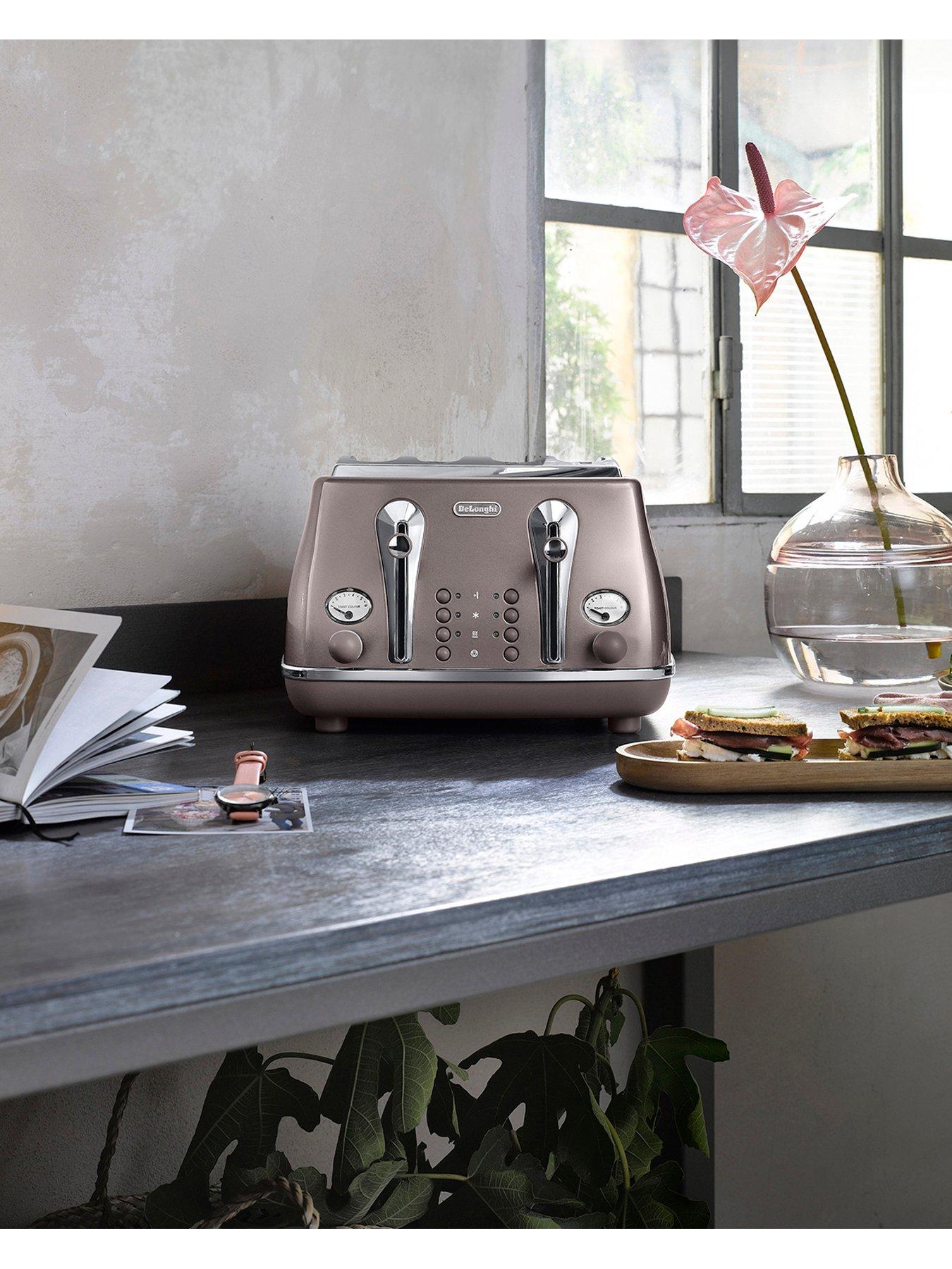 Image 2 of 7 of DeLonghi Icona Metallics Toaster - Pink