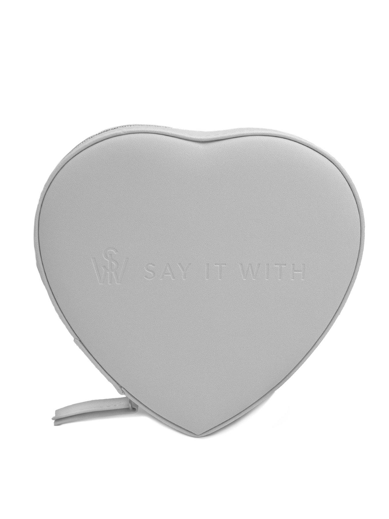 Say It With Heart Jewellery Box - Grey