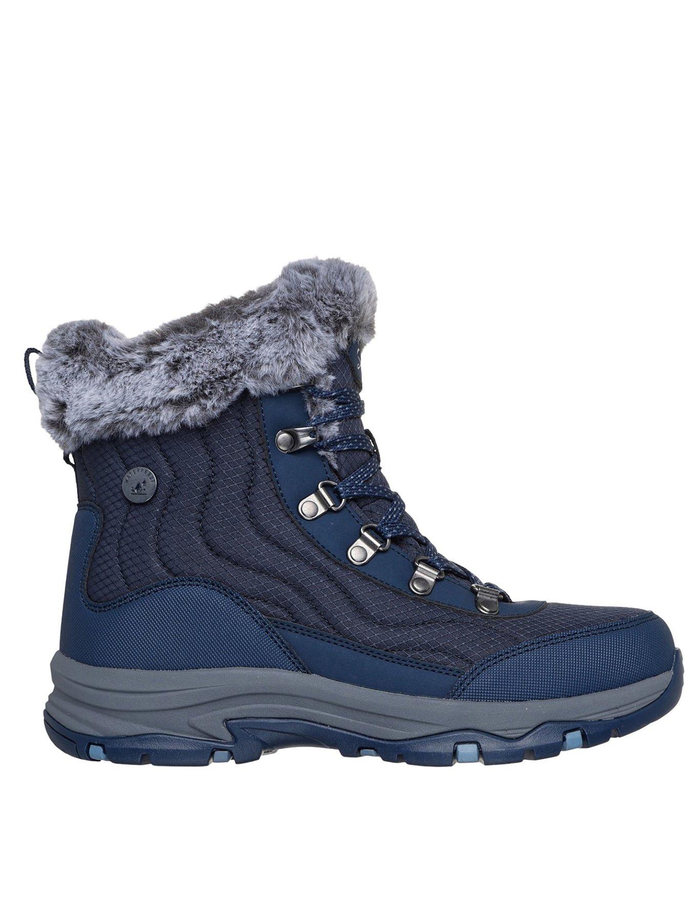 Skechers Trego Stormie Waterproof Calf Boot - Navy